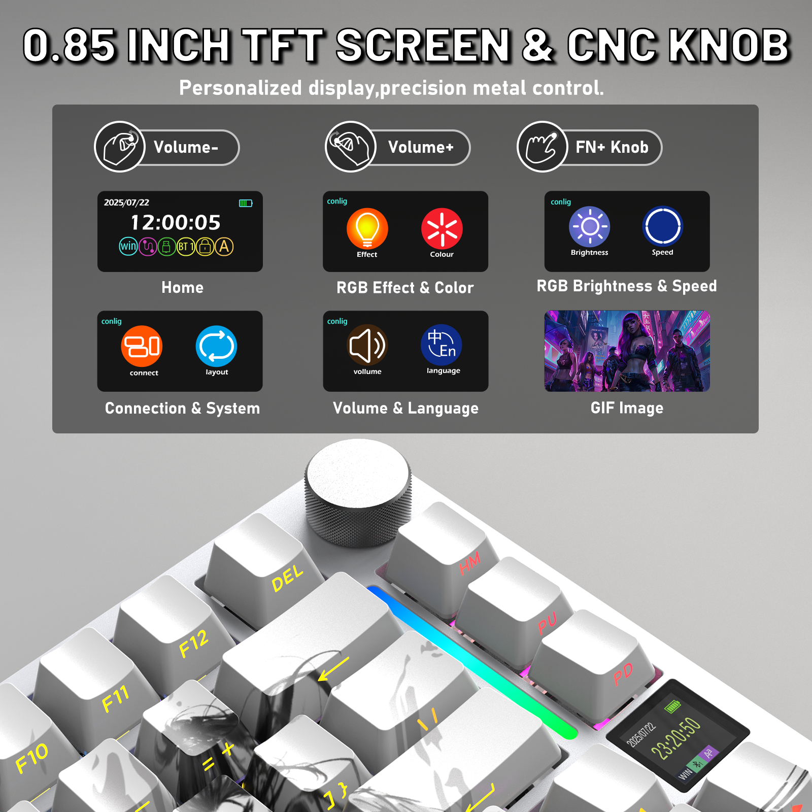 ATTACK SHARK X820ULTRA Mechanical Keyboard with C01ULTRA Coiled Cable