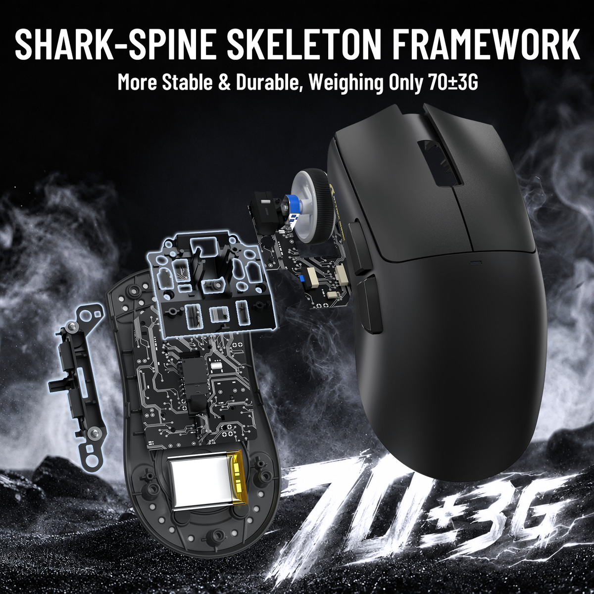 ATTACK SHARK X11 PRO V2 Draadloze Gaming Muis met TFT Display Oplaadstation met C06 Opgerolde Kabel