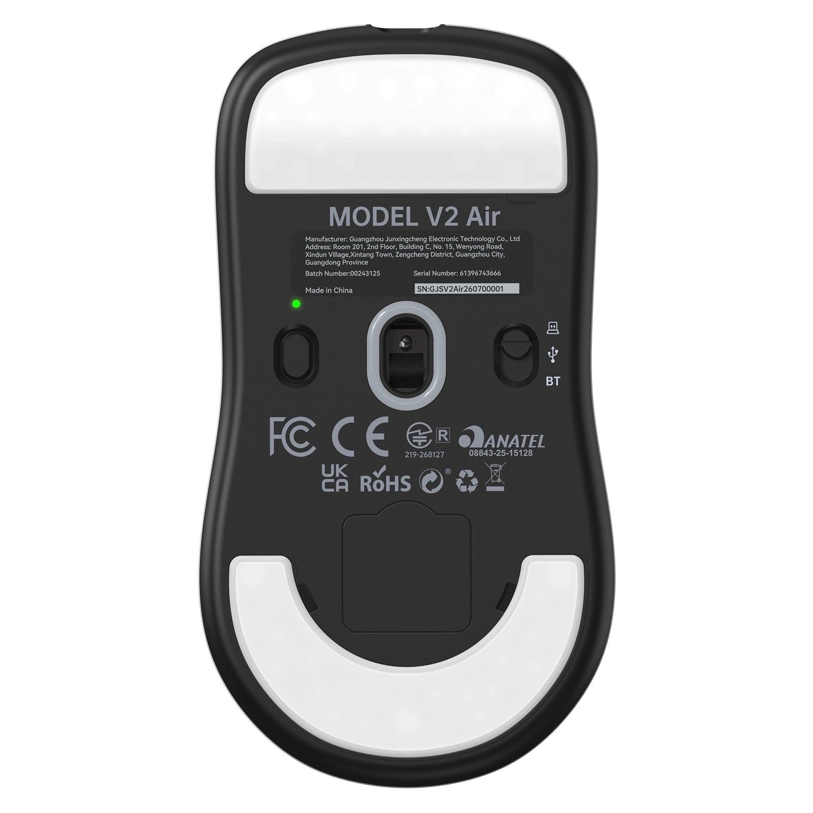 ATTACK SHARK V2 AIR PAW3955MAX ergonomische draadloze gamingmuis