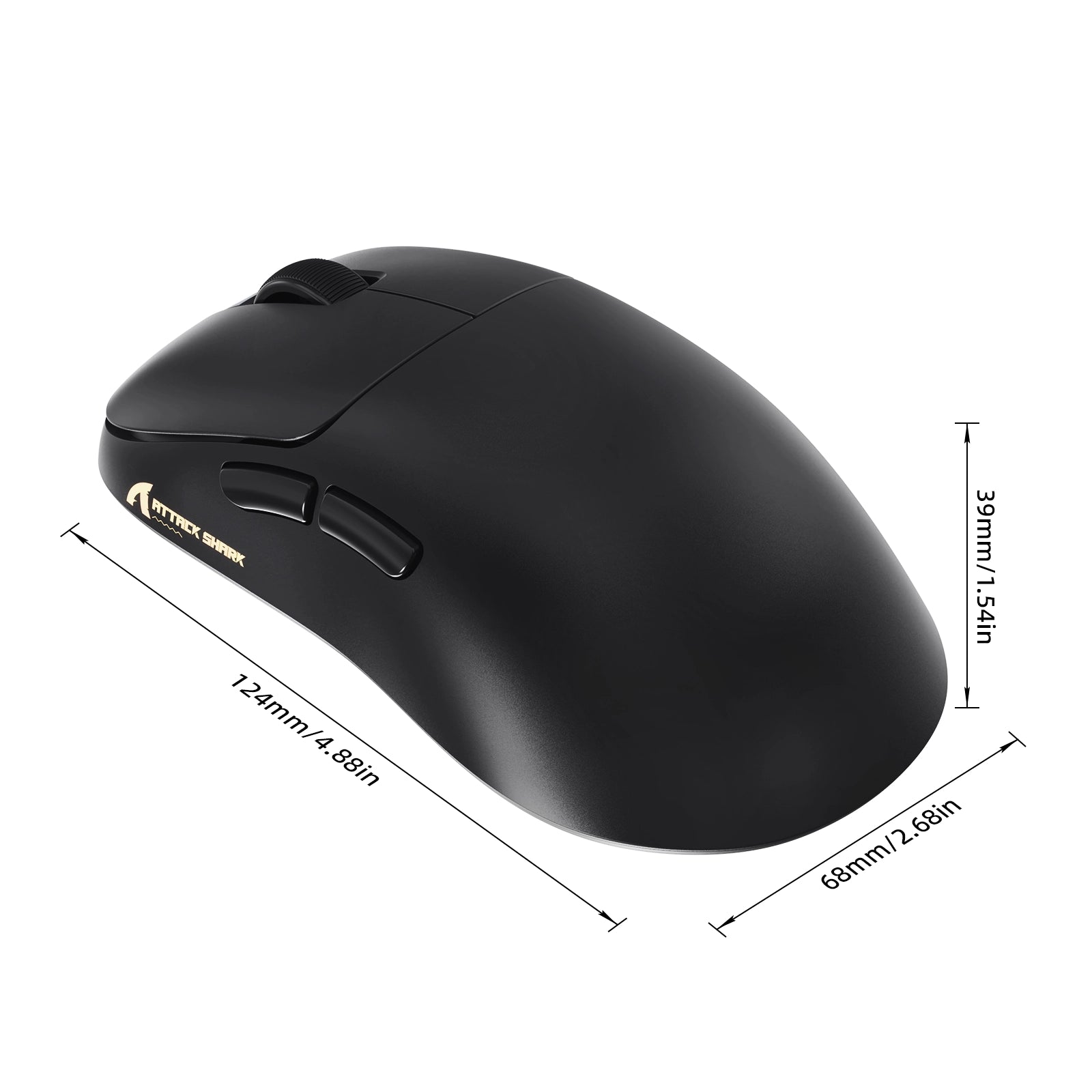 ATTACK SHARK V2 AIR PAW3955MAX ergonomische draadloze gamingmuis