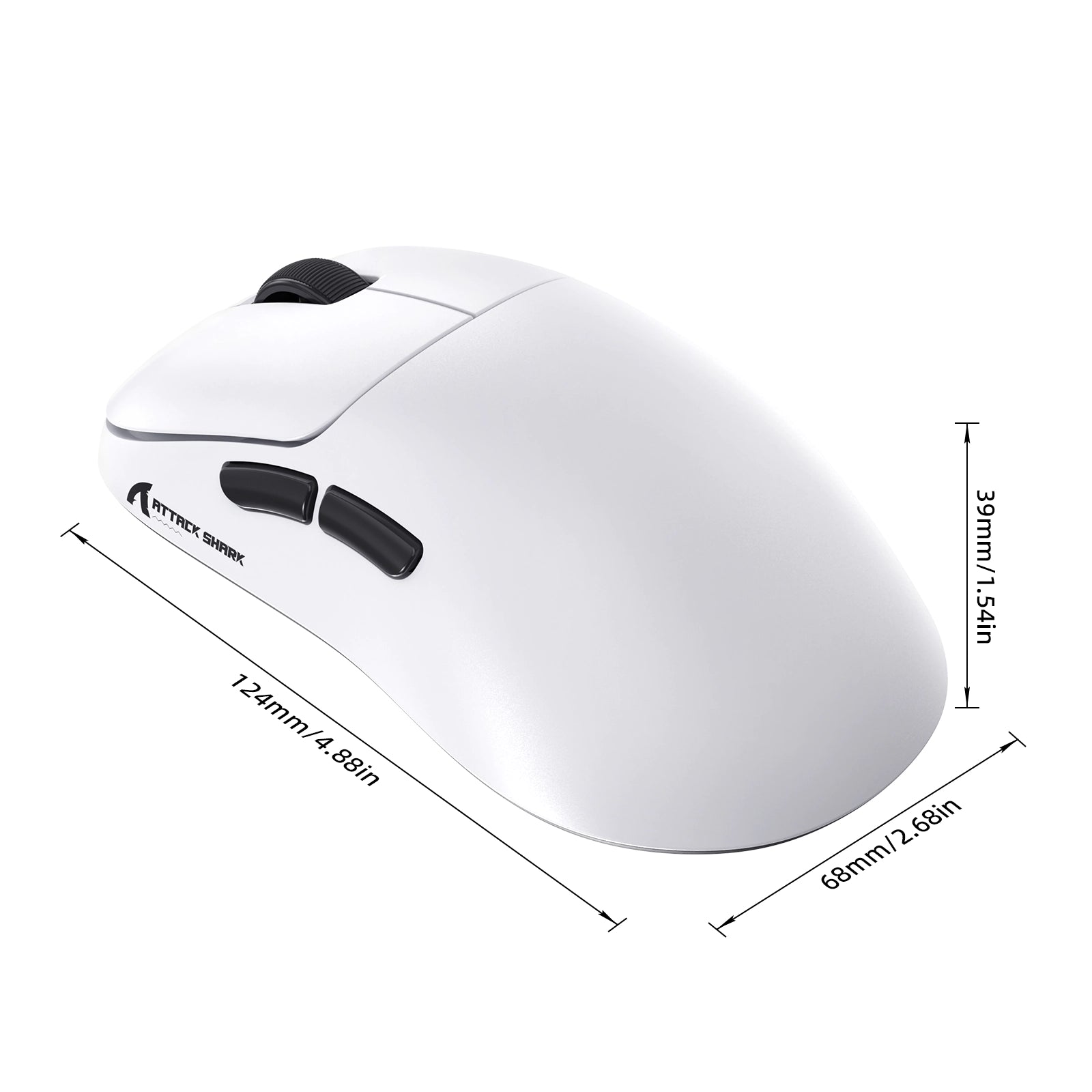 ATTACK SHARK V2 AIR PAW3955MAX ergonomische draadloze gamingmuis