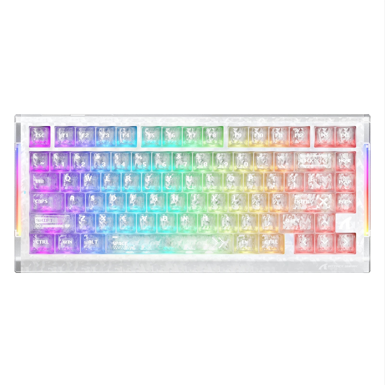 ATTACK SHARK R86 HE-toetsenbord met koolstofvezel, snelle trigger en magnetische schakelaars