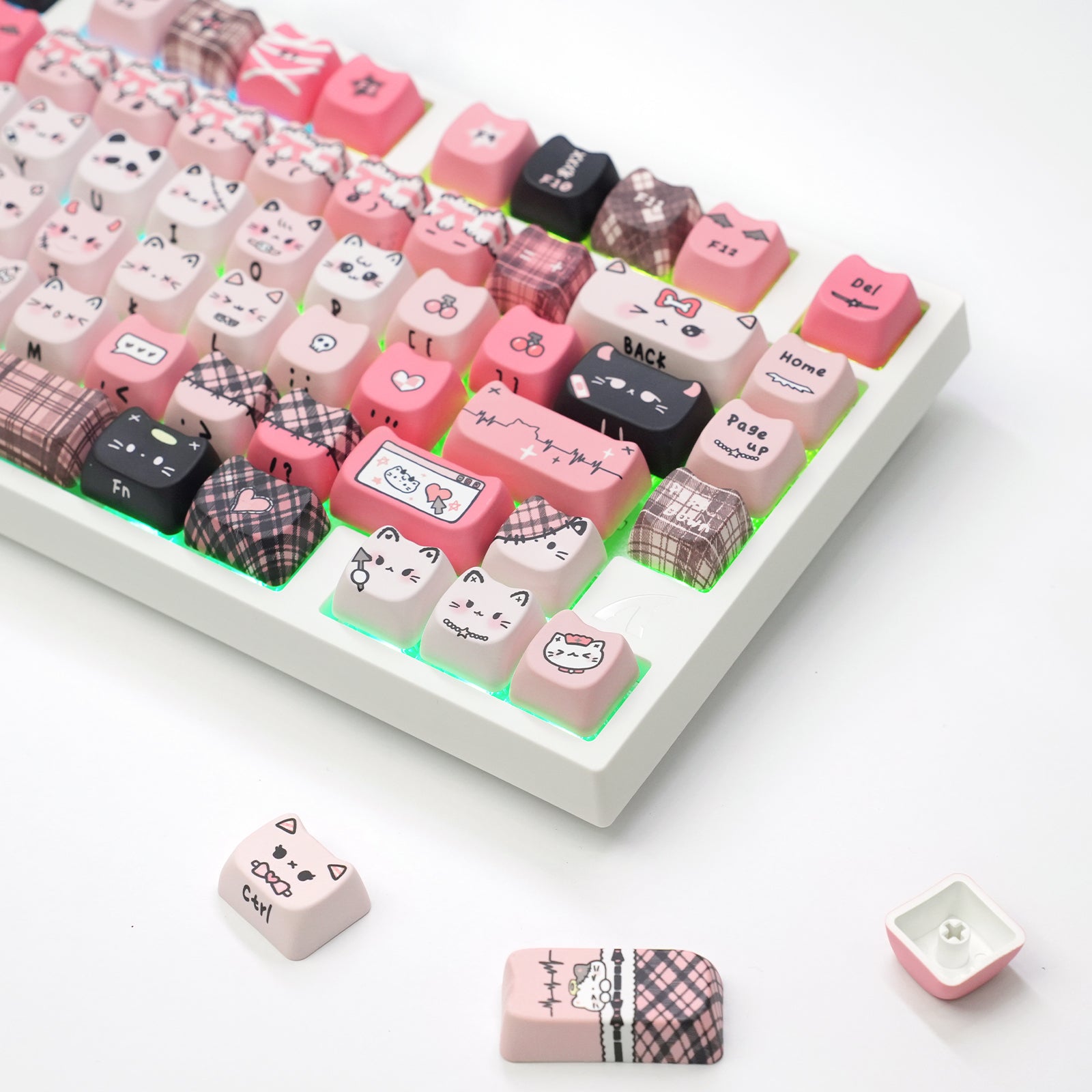 ATTACK SHARK SK05 118/119 toetsen, PBT-keycaps, MOA, ANSI