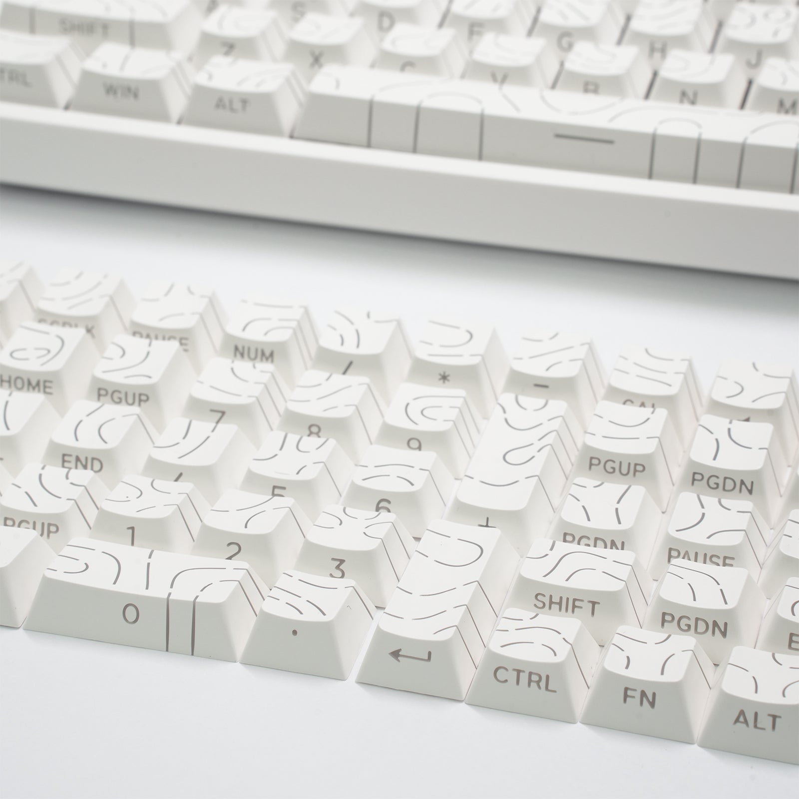ATTACK SHARK SK06 135 toetsen, doorschijnende keycaps, ANSI/ISO