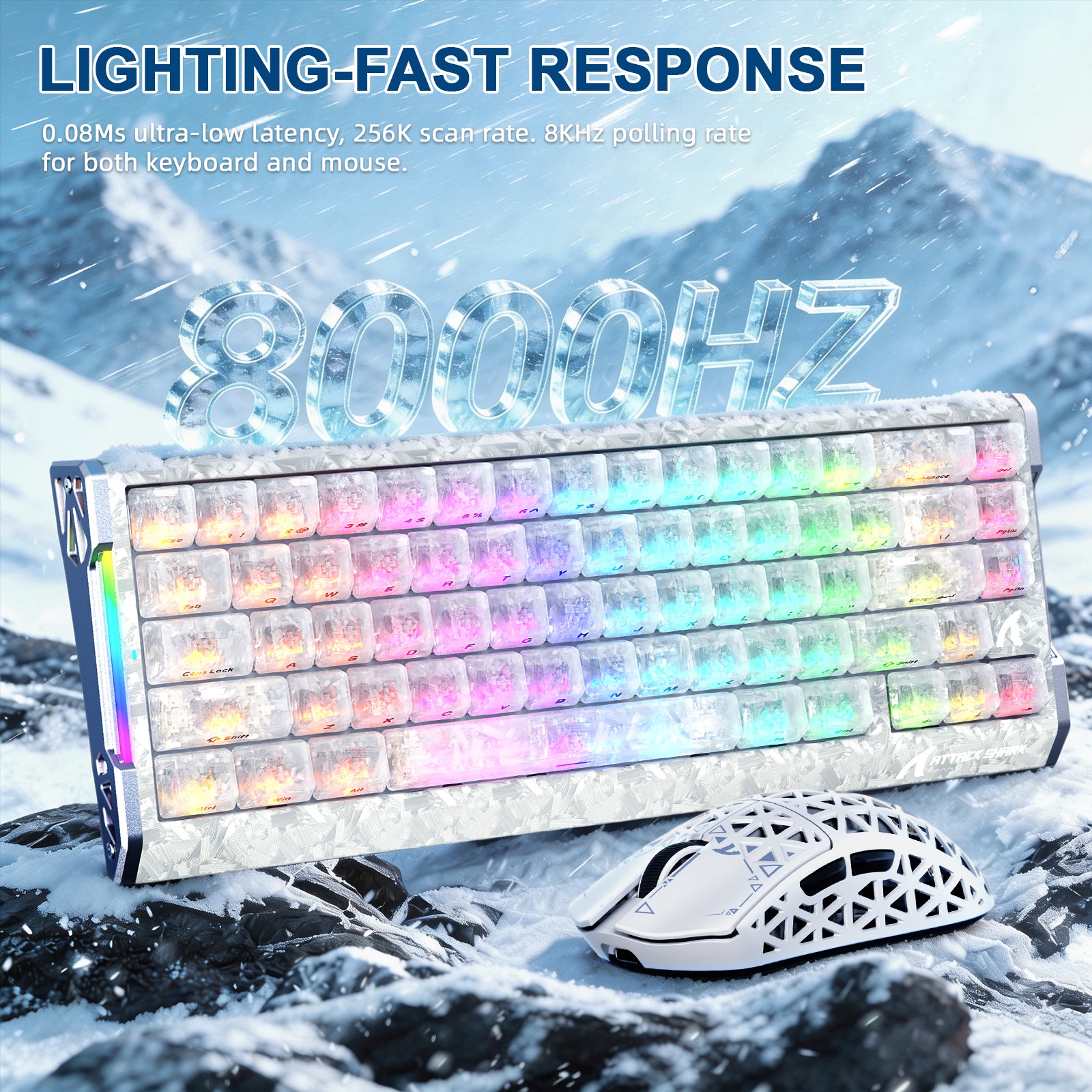 ATTACK SHARK R68 HE & R5 ULTRA Carbon Fiber Gaming Bundel