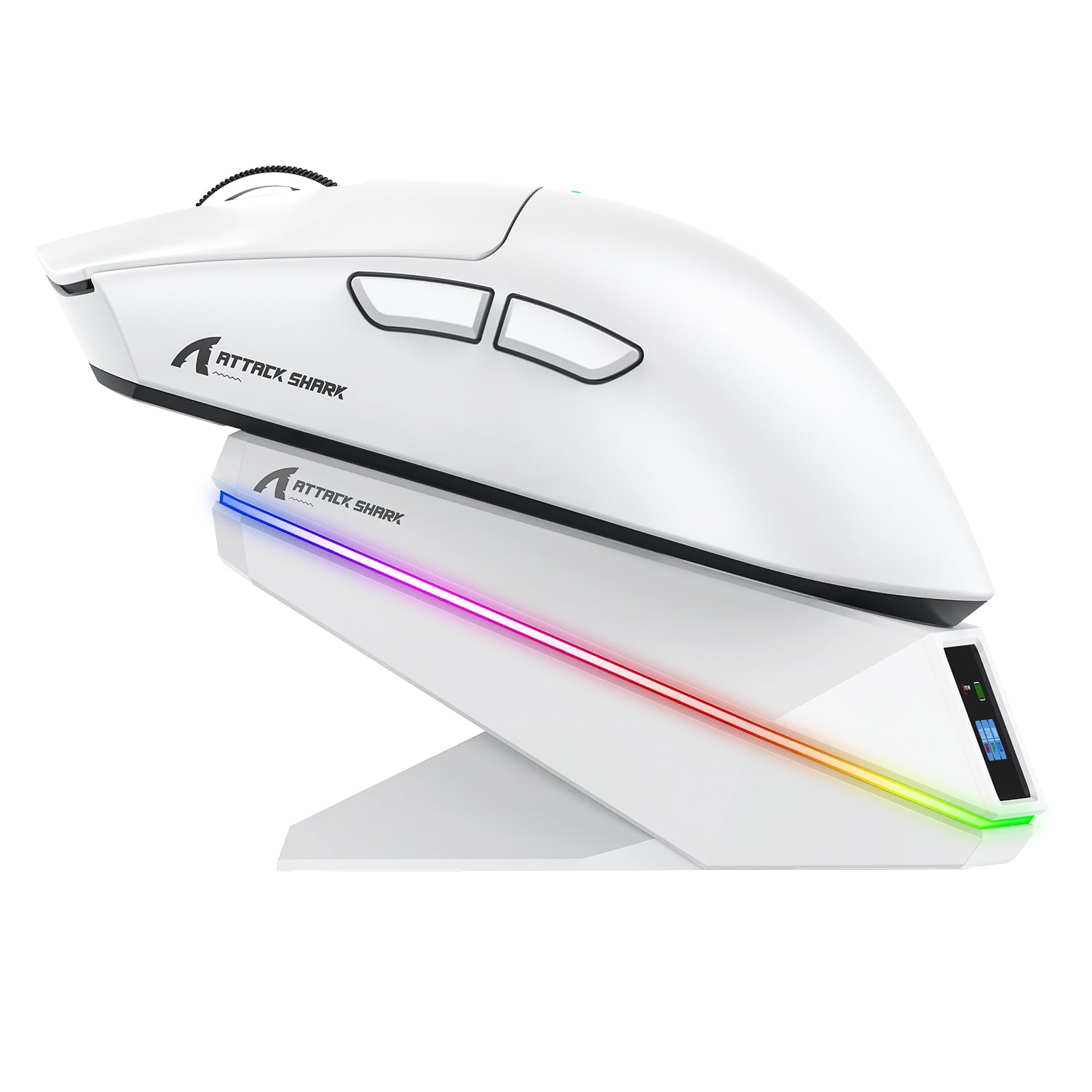 ATTACK SHARK X11 PRO V2 Draadloze Gaming Muis met TFT Display Oplaadstation met C06 Opgerolde Kabel
