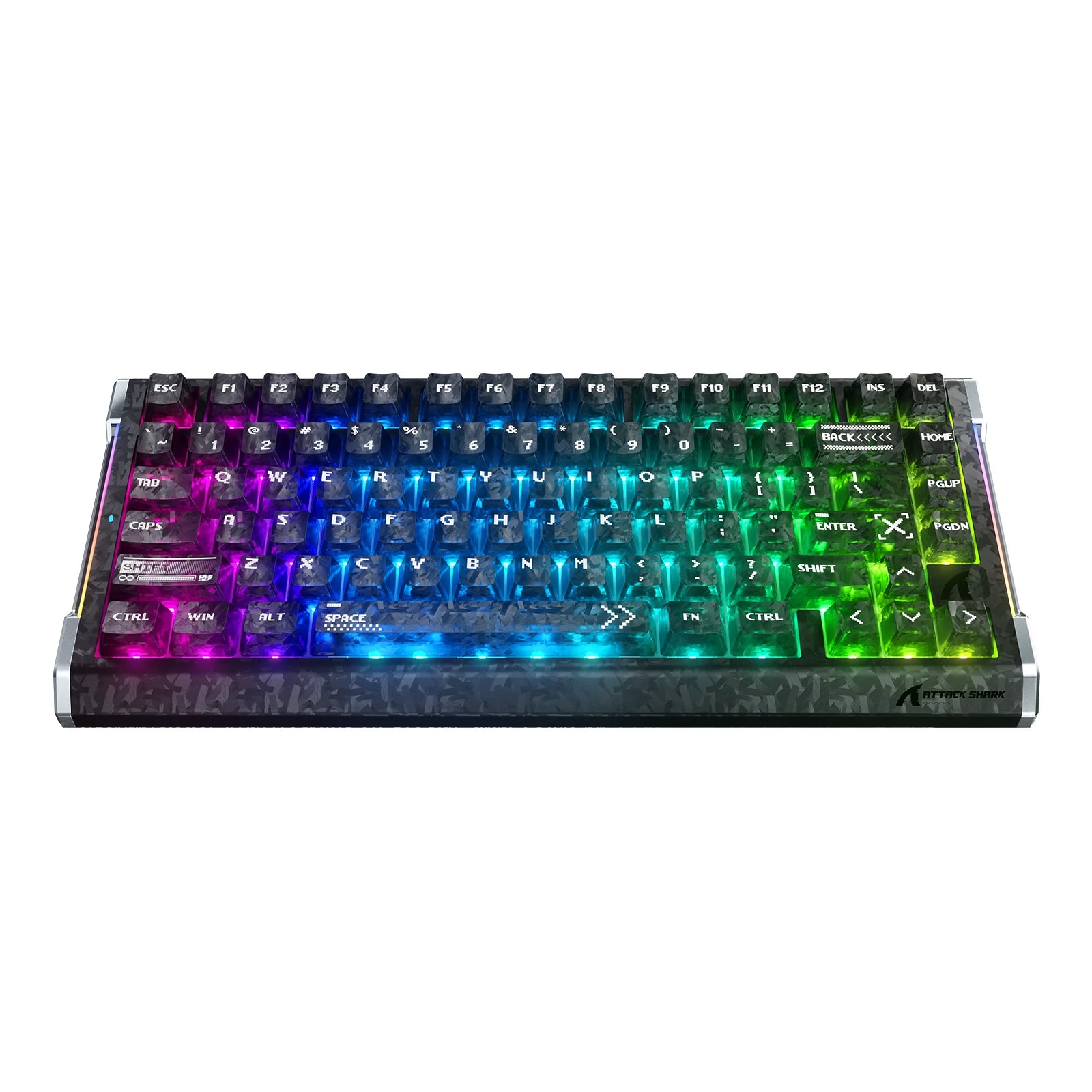 ATTACK SHARK R86 HE-toetsenbord met koolstofvezel, snelle trigger en magnetische schakelaars