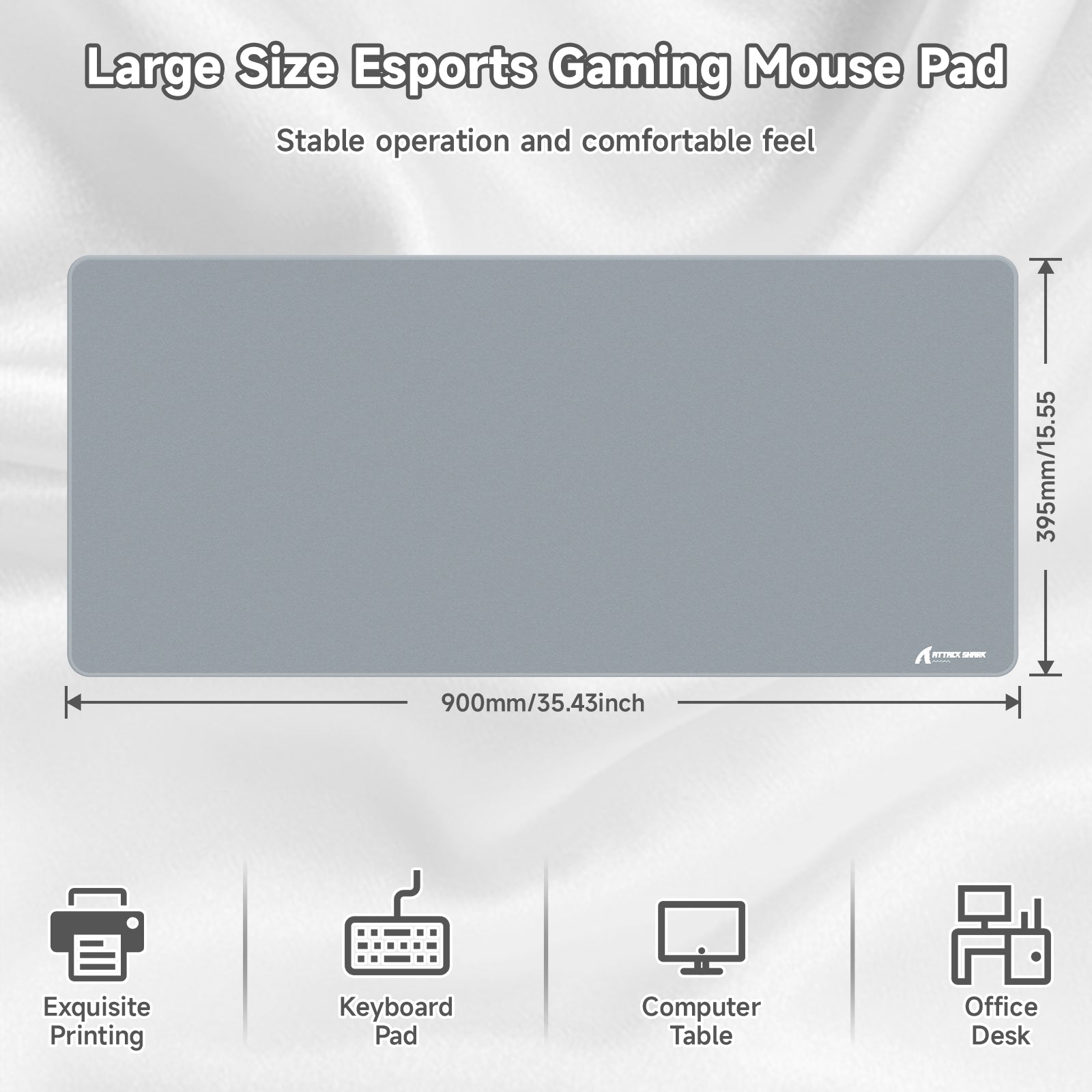 ATTACK SHARK CM02PRO eSport Gaming Muismat (900x400x4 MM)