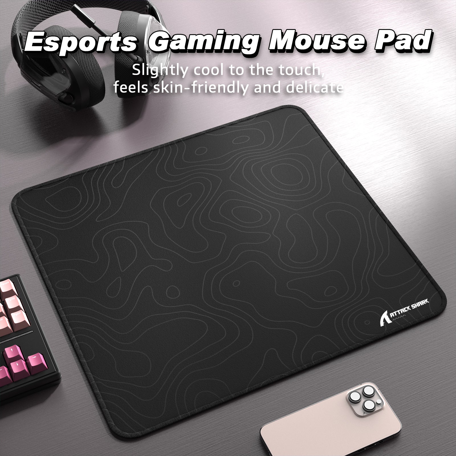 ATTACK SHARK CM02 eSport Gaming Muismat (450x400x4 MM)