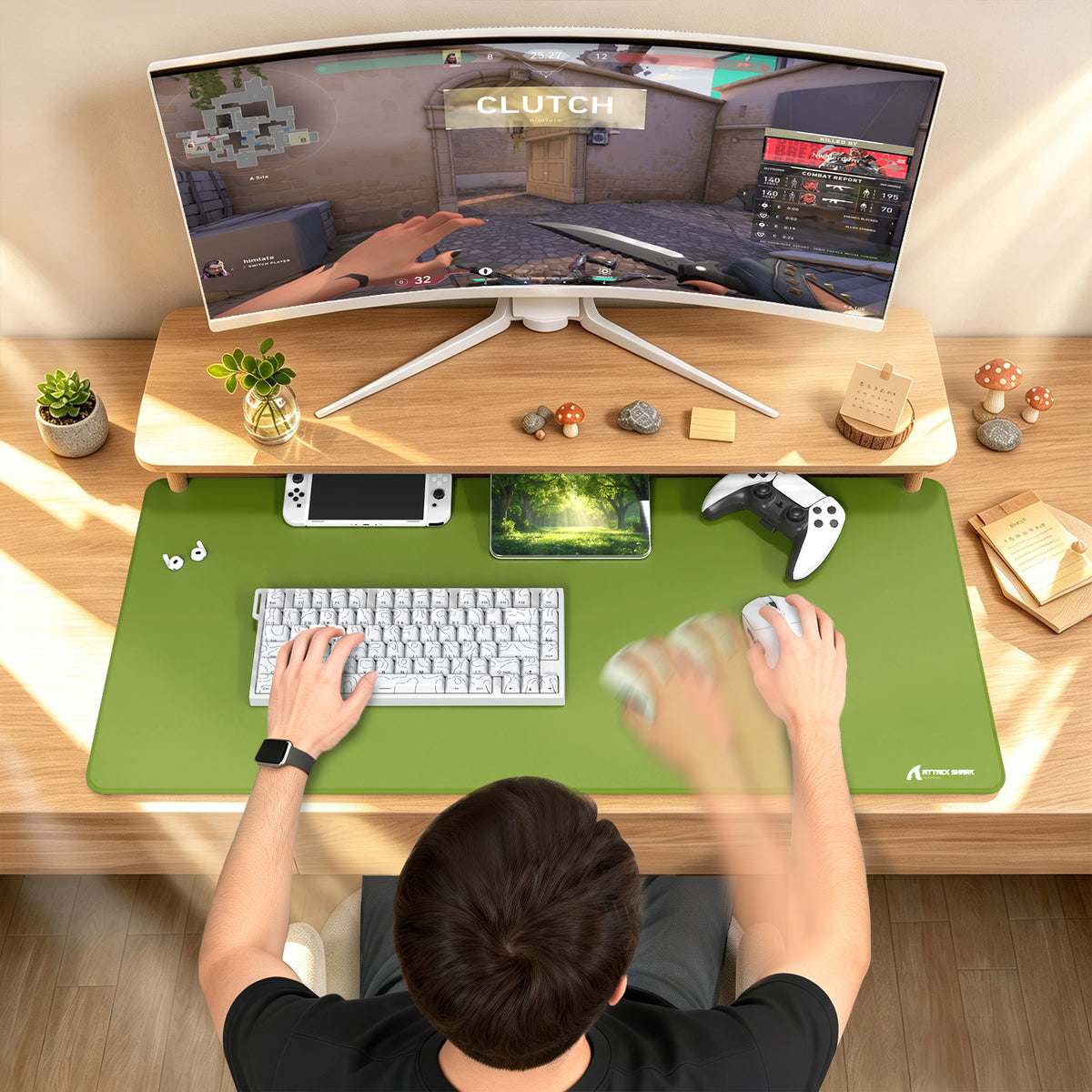 ATTACK SHARK CM02PRO eSport Gaming Muismat (900x400x4 MM)