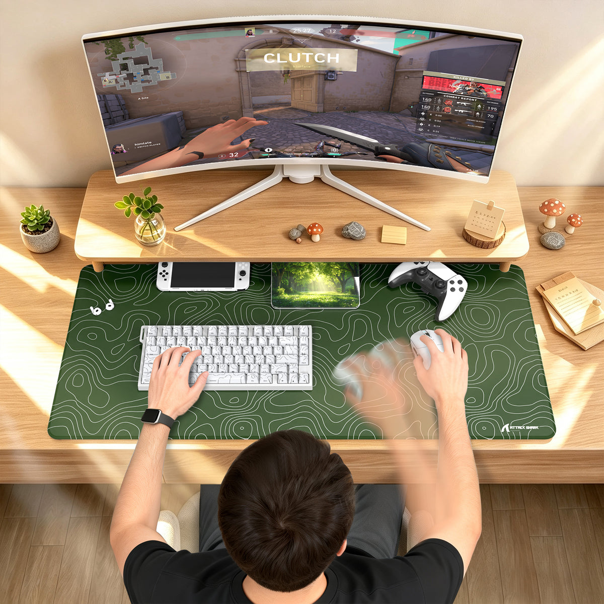 ATTACK SHARK CM02PRO eSport Gaming Muismat (900x400x4 MM)