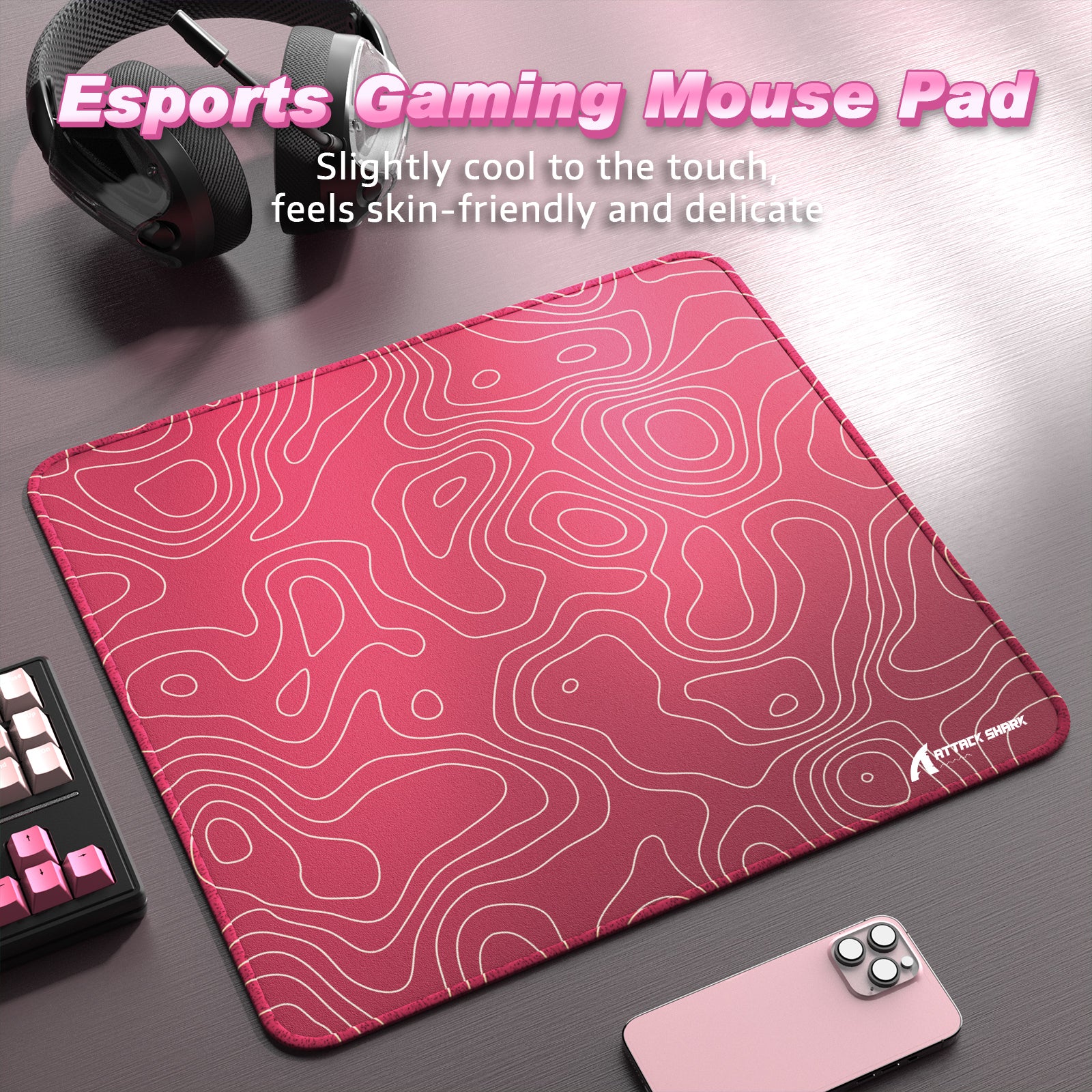 ATTACK SHARK CM02 eSport Gaming Muismat (450x400x4 MM)