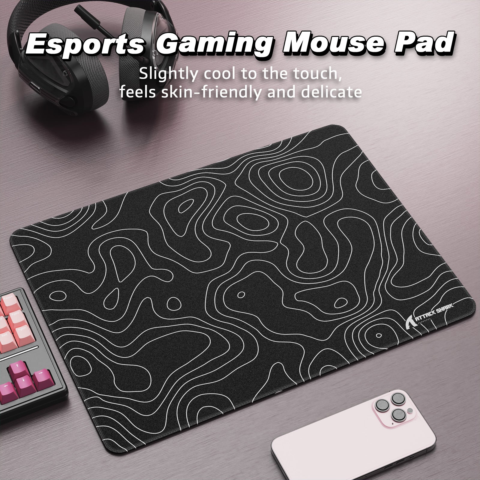 ATTACK SHARK CM02SE eSport Gaming Muismat (410x310x4 MM)