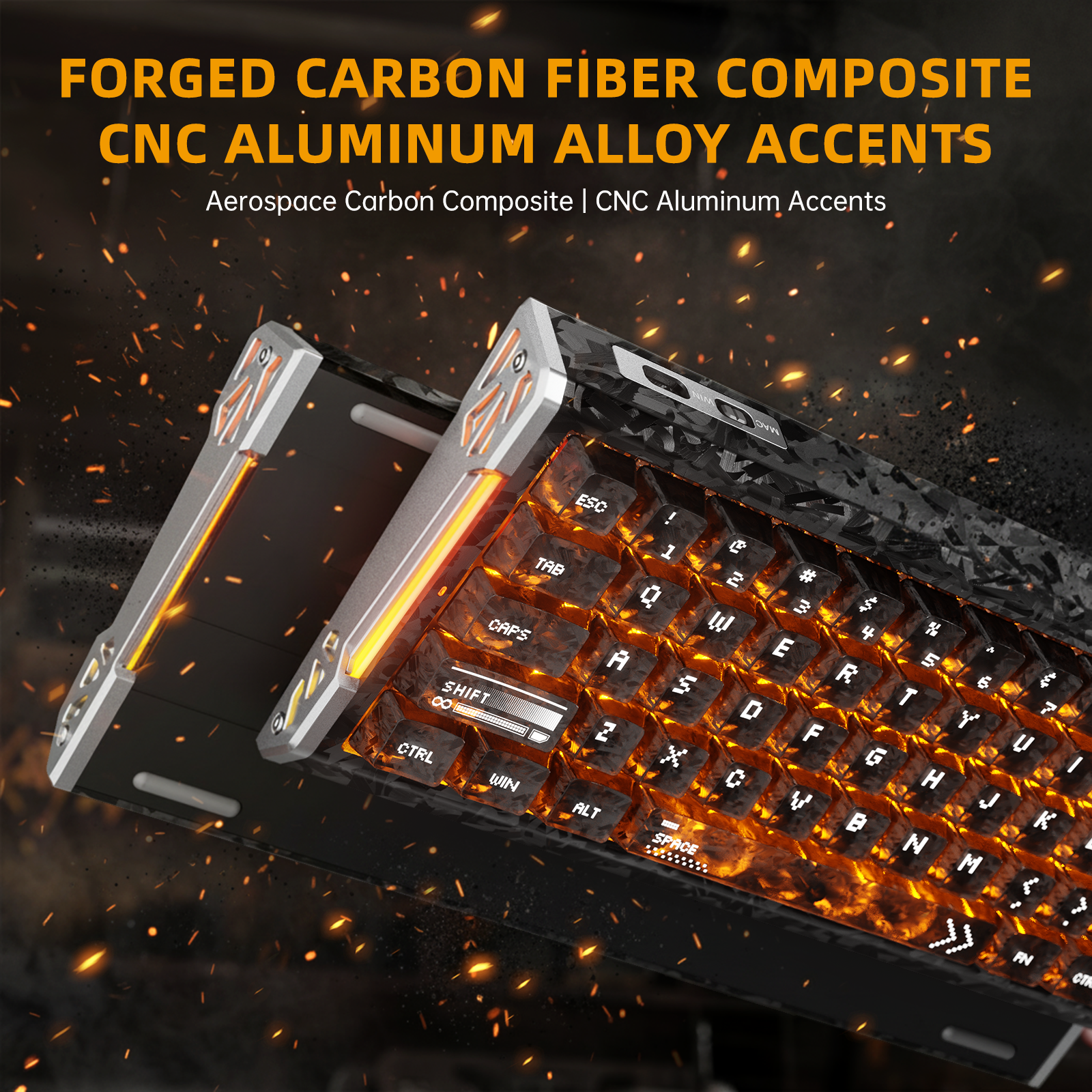ATTACK SHARK R68 HE & R11 ULTRA Carbon Fiber Gaming Bundel Met C01 ULTRA Opgerolde Kabel
