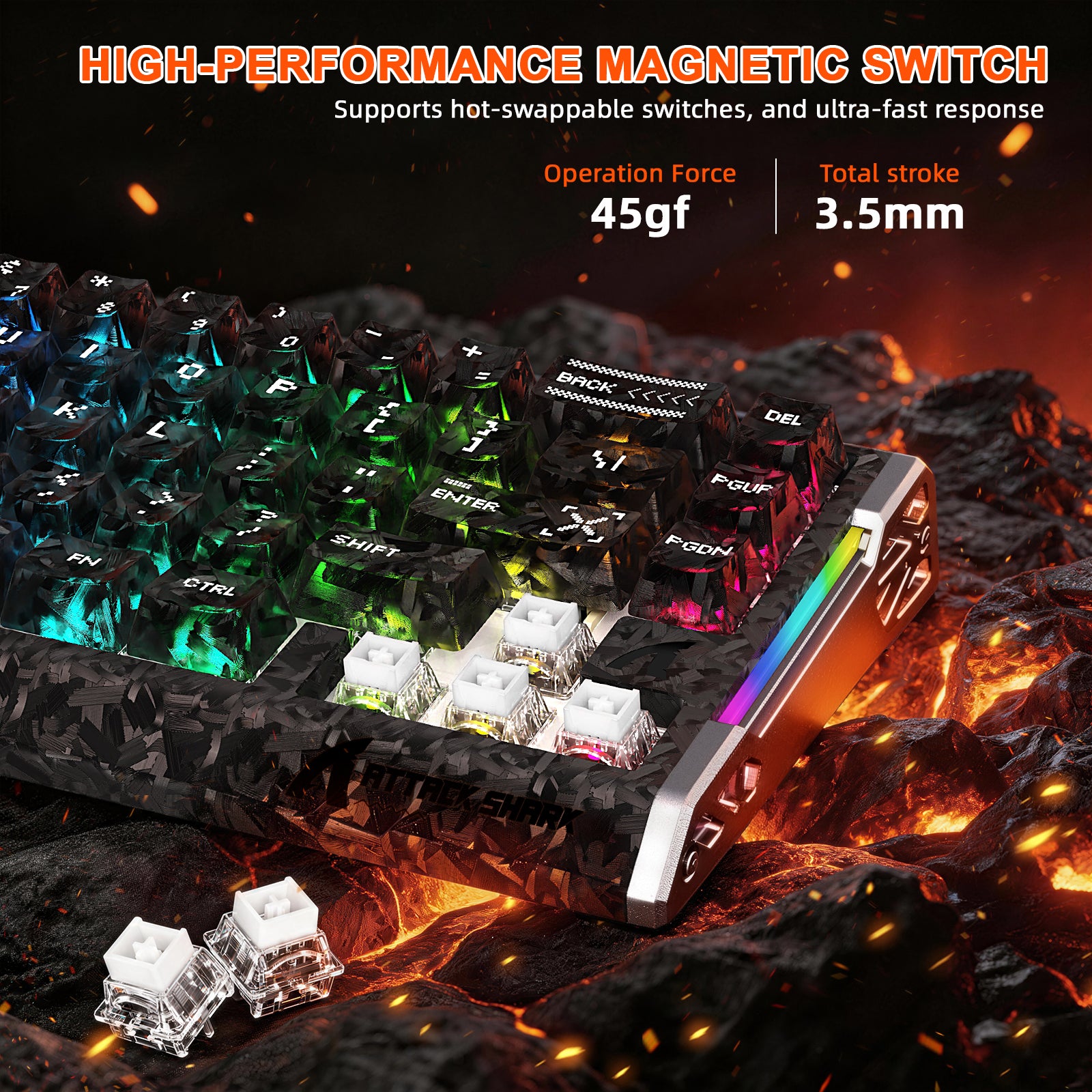 ATTACK SHARK R68 HE & R5 ULTRA Carbon Fiber Gaming Bundel