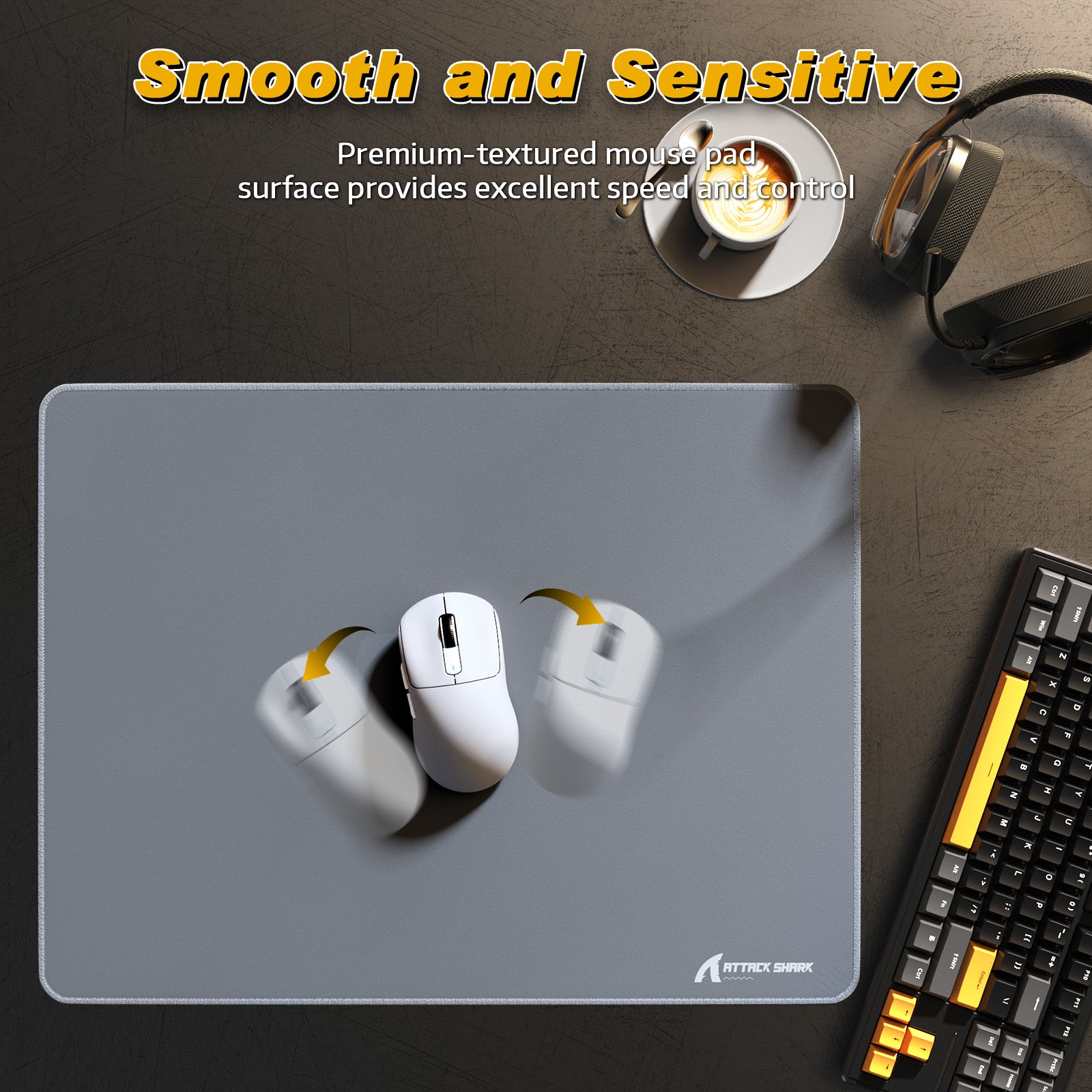 ATTACK SHARK CM02SE eSport Gaming Muismat (410x310x4 MM)