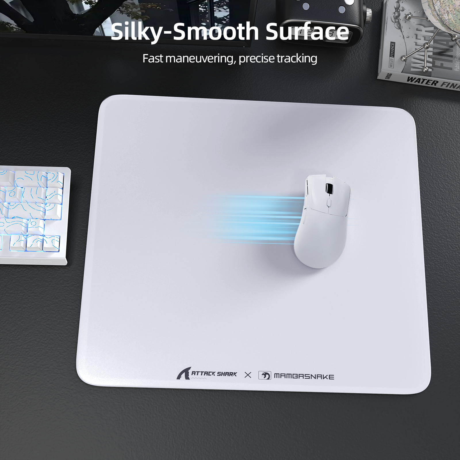 ATTACK SHARK CM05 Gehard Glas Gaming Muismat