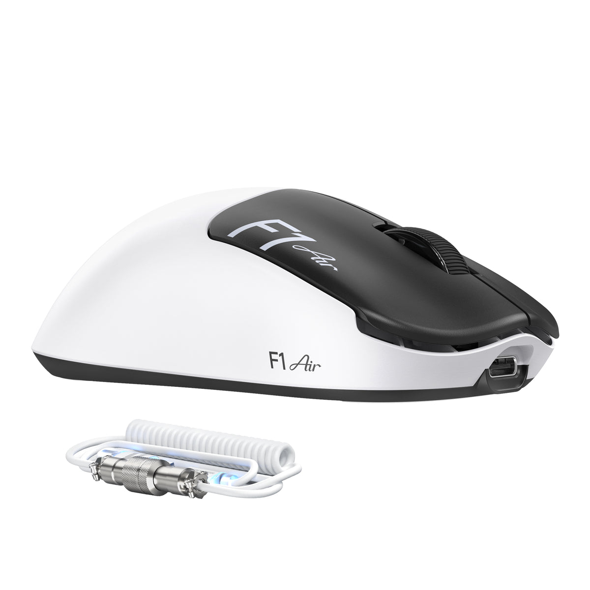 ATTACK SHARK F1 AIR 39g draadloze gamingmuis met PAW3955MAX en C06 Ultra-kabel