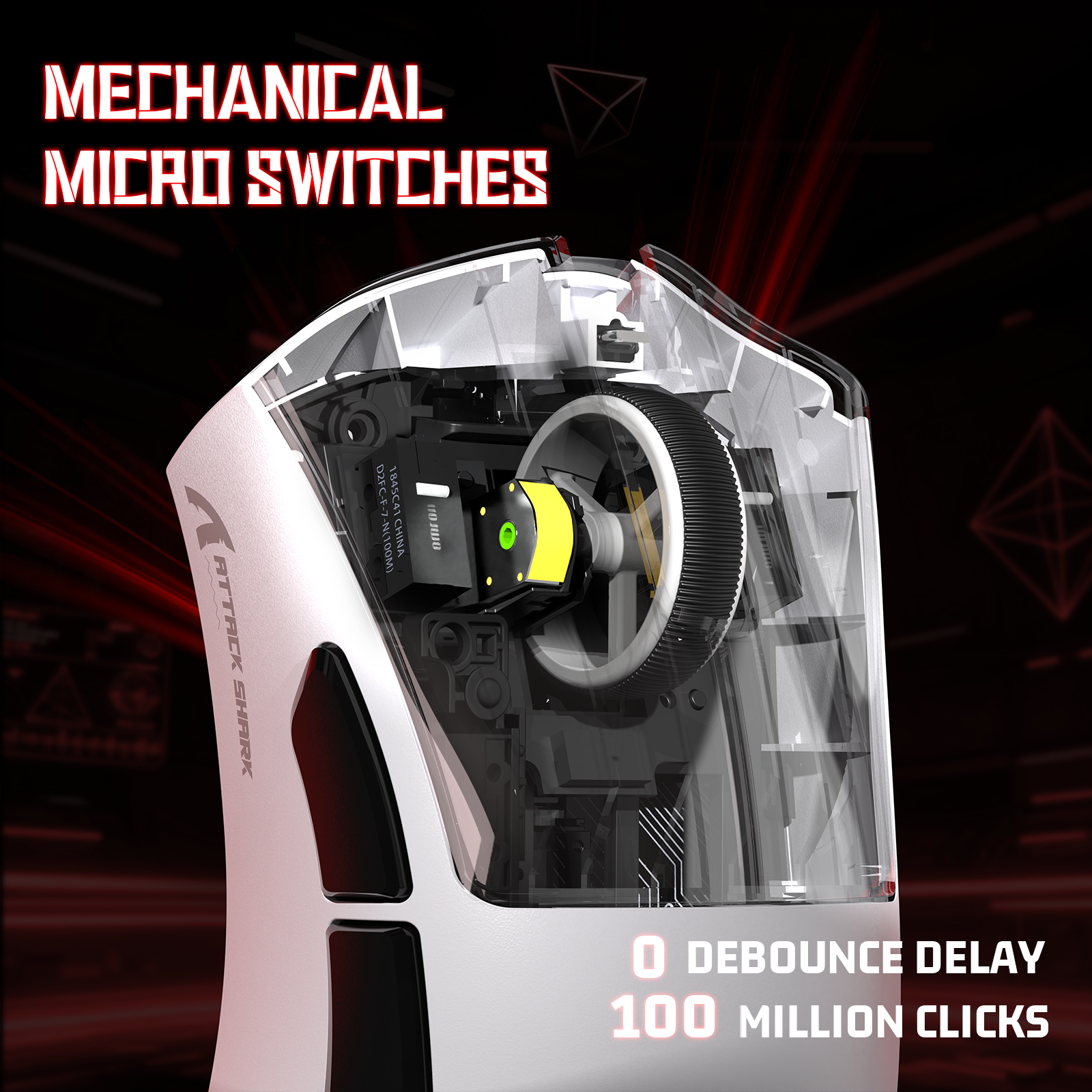 ATTACK SHARK V3 Ultra-Lichte Driemodi Gaming Muis
