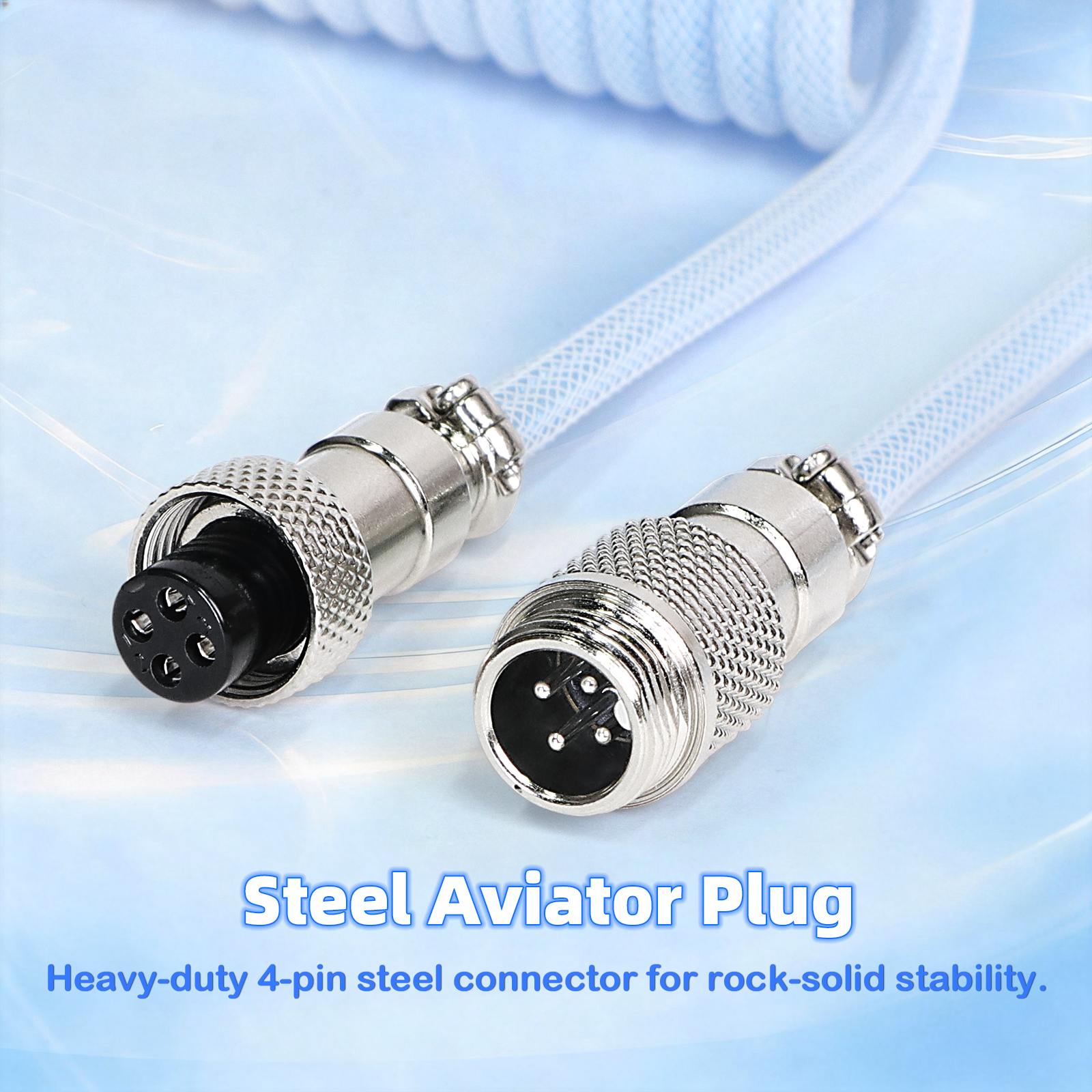 ATTACK SHARK C01ULTIMATE Opgerolde Kabel voor 8KHz Magnetisch Toetsenbord