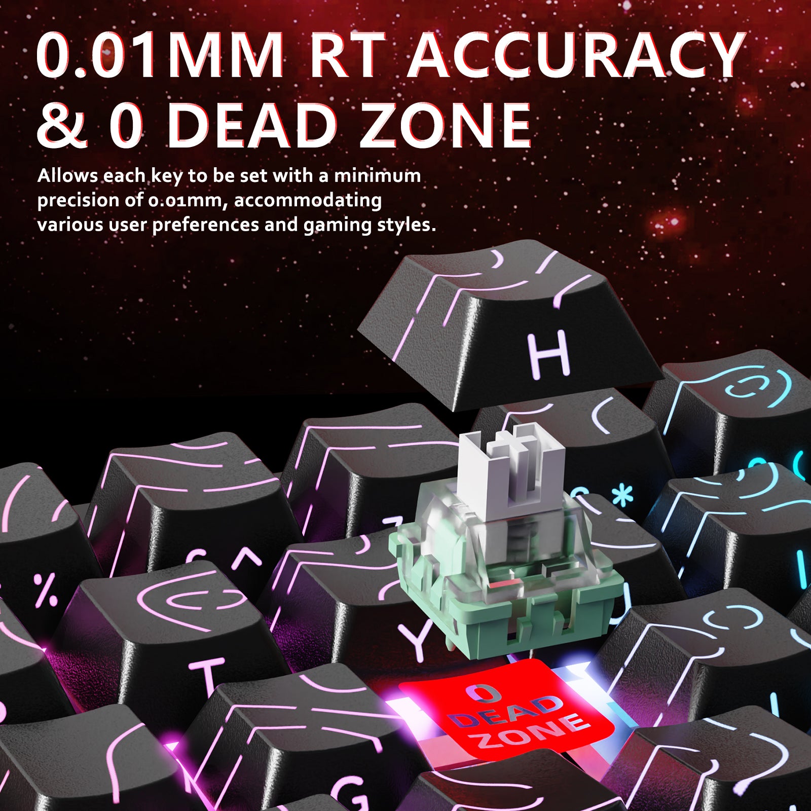 ATTACK SHARK X65 HE Magnetic Switch Rapid Trigger Keyboard