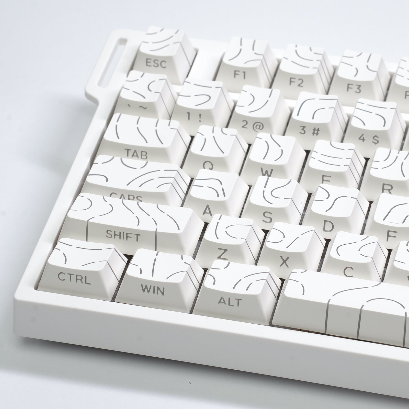 ATTACK SHARK SK06 135 toetsen, doorschijnende keycaps, ANSI/ISO