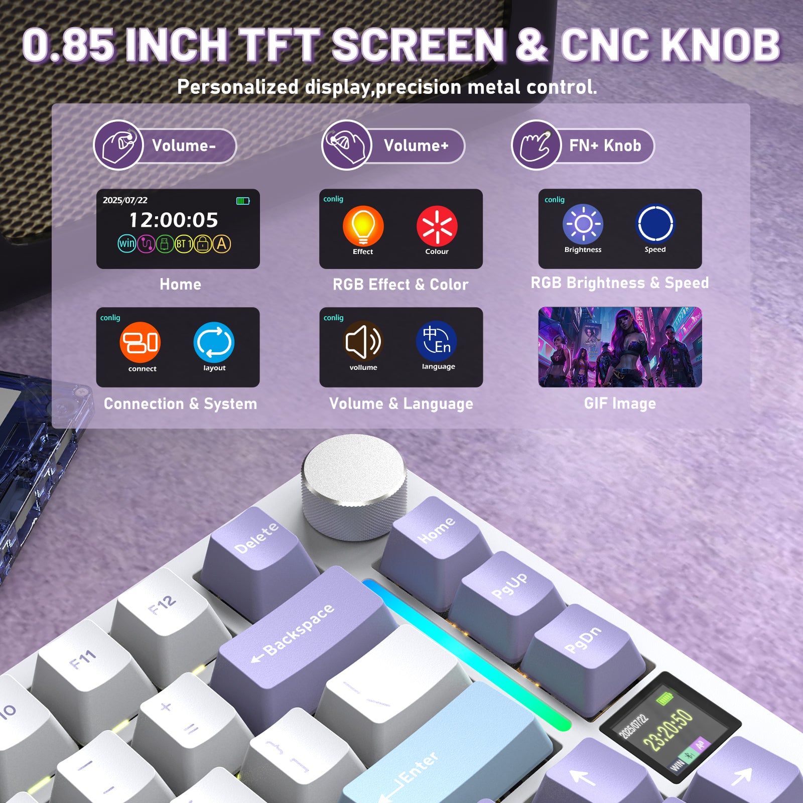 ATTACK SHARK X820ULTRA Mechanical Keyboard with C01ULTRA Coiled Cable