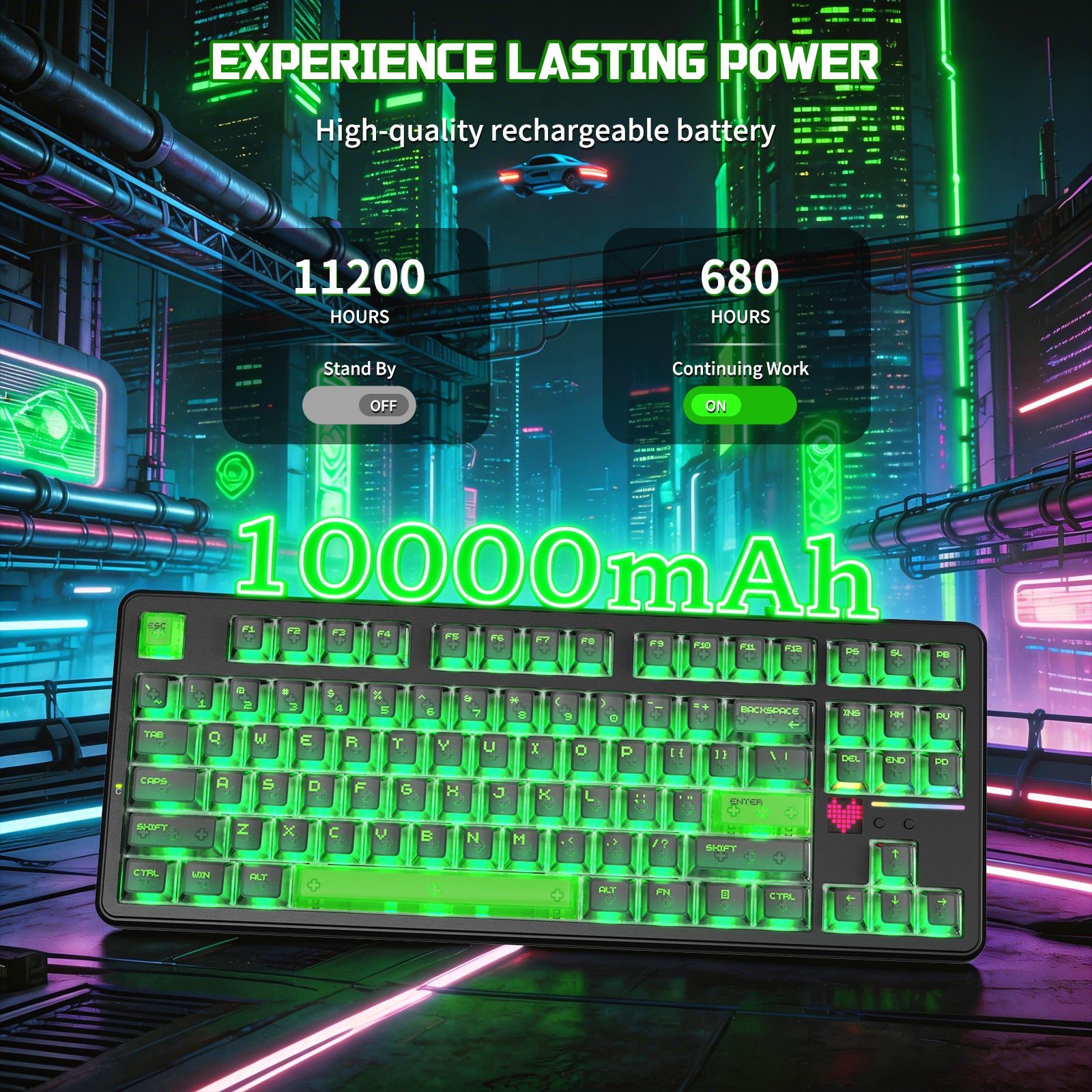 ATTACK SHARK X87 ULTRA Draadloos Mechanisch Toetsenbord Met 8K Draadloze Ontvanger