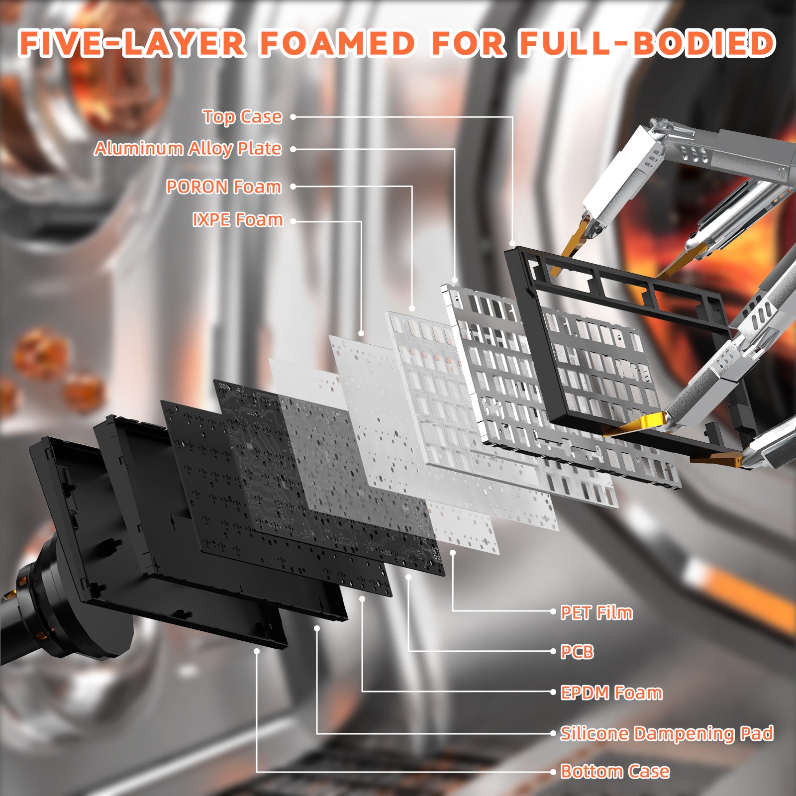 ATTACK SHARK R82 HE Rapid Trigger Keyboard Magnetic Switch with 0.005MM RT