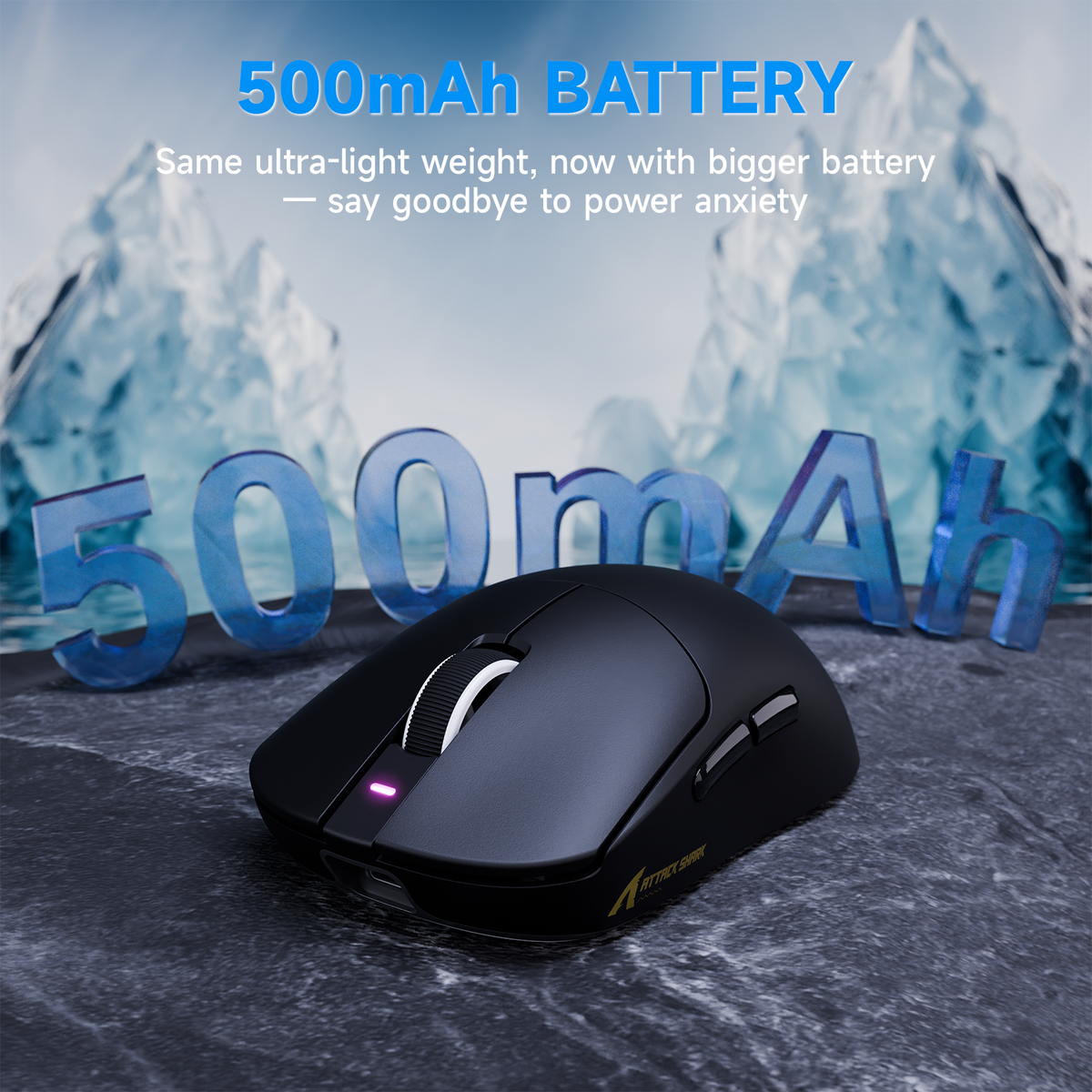 ATTACK SHARK X8 PLUS draadloze gamingmuis met drie modi en C06 ULTRA-kabel