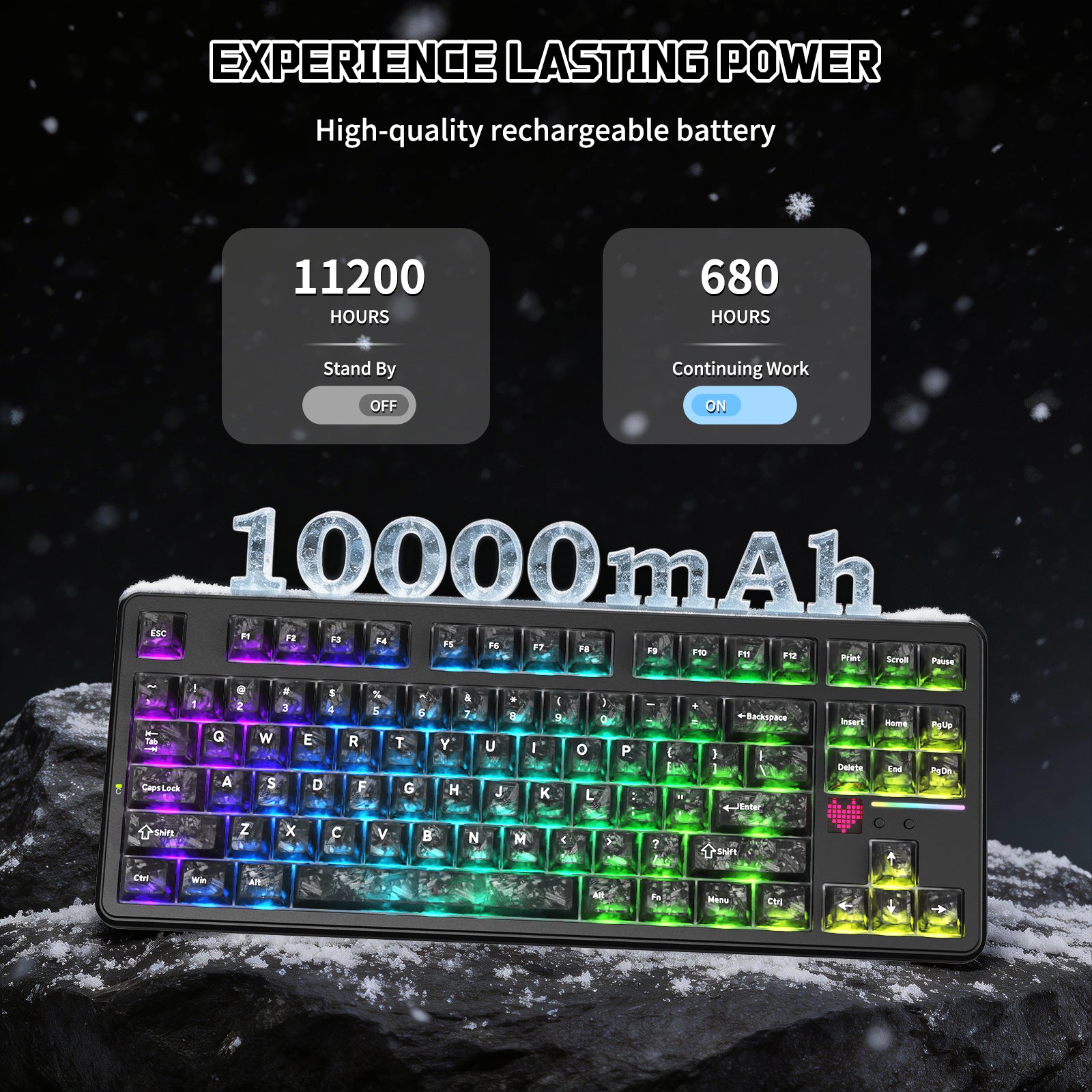 ATTACK SHARK X87 ULTRA Draadloos Mechanisch Toetsenbord Met 8K Draadloze Ontvanger