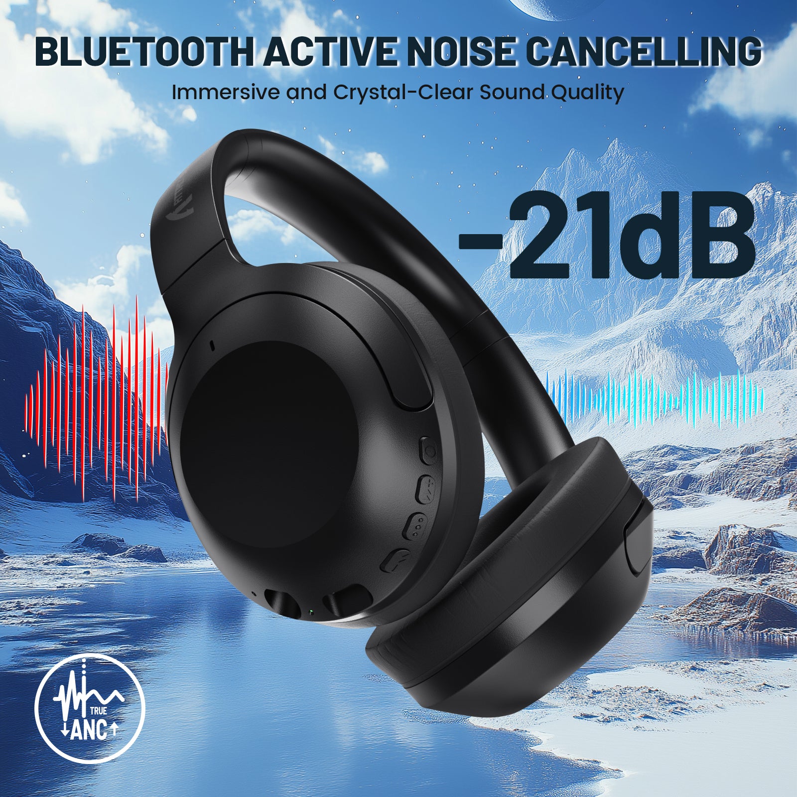 ATTACK SHARK G300 ANC headphones with active noise cancellation