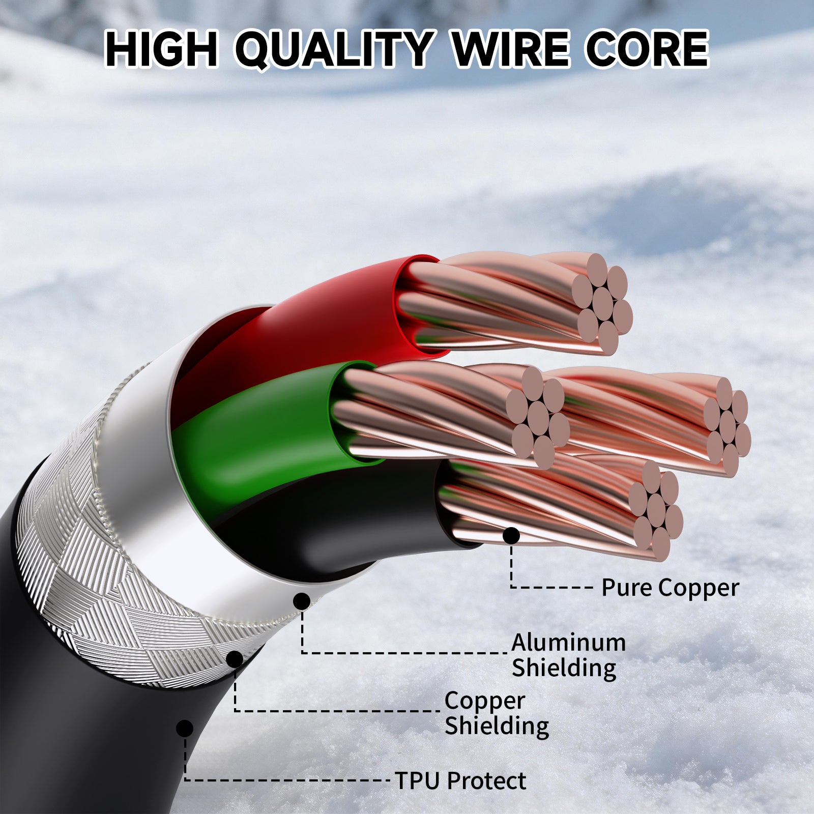 ATTACK SHARK C08 2-in-1 aangepaste luchtvaartkabel voor 8kHz magnetische toetsenborden