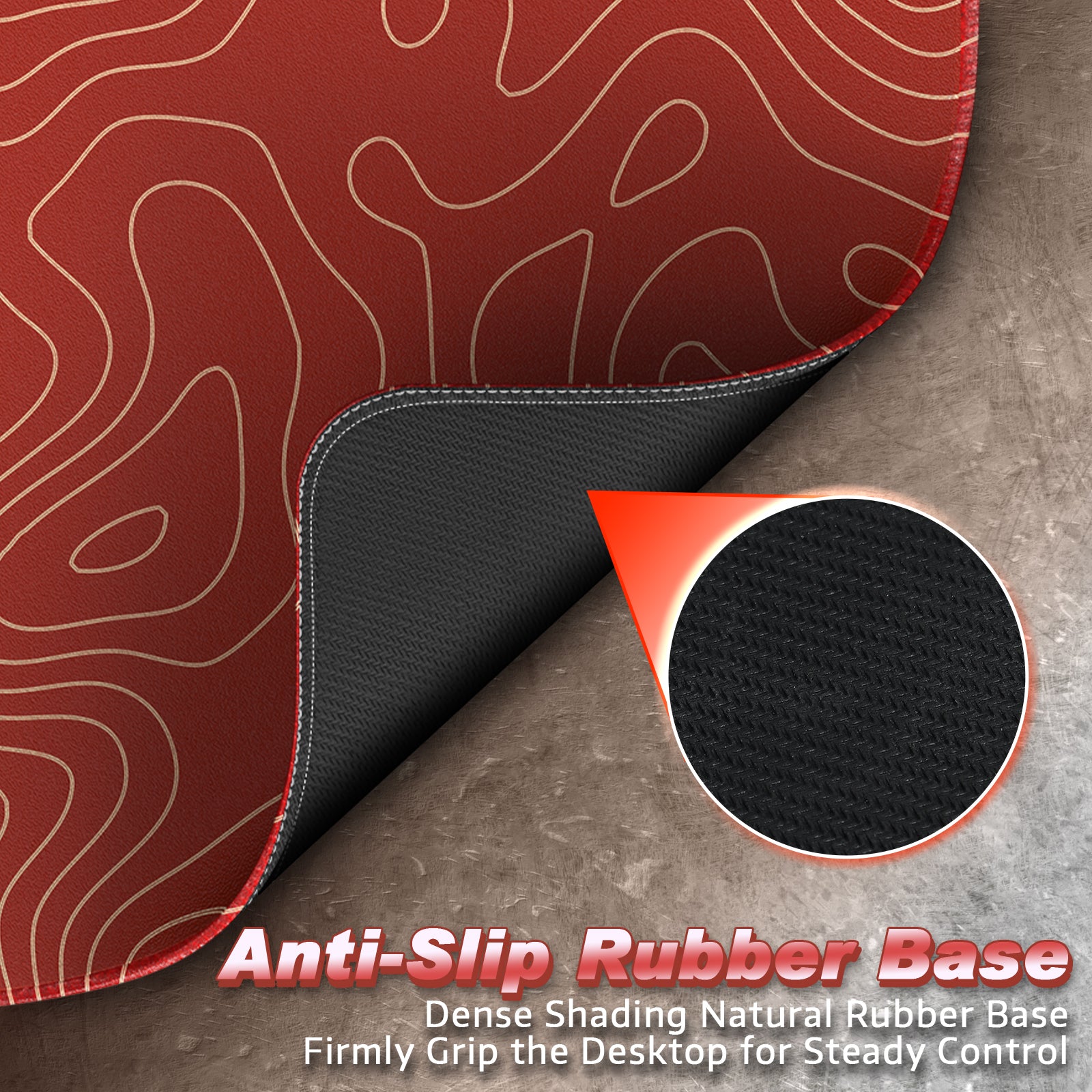 ATTACK SHARK CM02 eSport Gaming Muismat (450x400x4 MM)