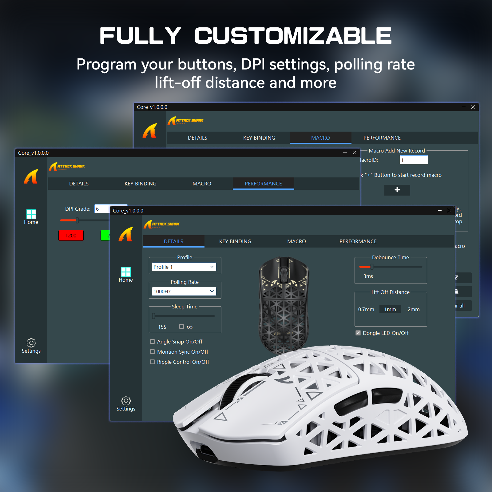 ATTACK SHARK R5 ULTRA Carbon Fiber Draadloze 8K PAW3950MAX Gaming Muis