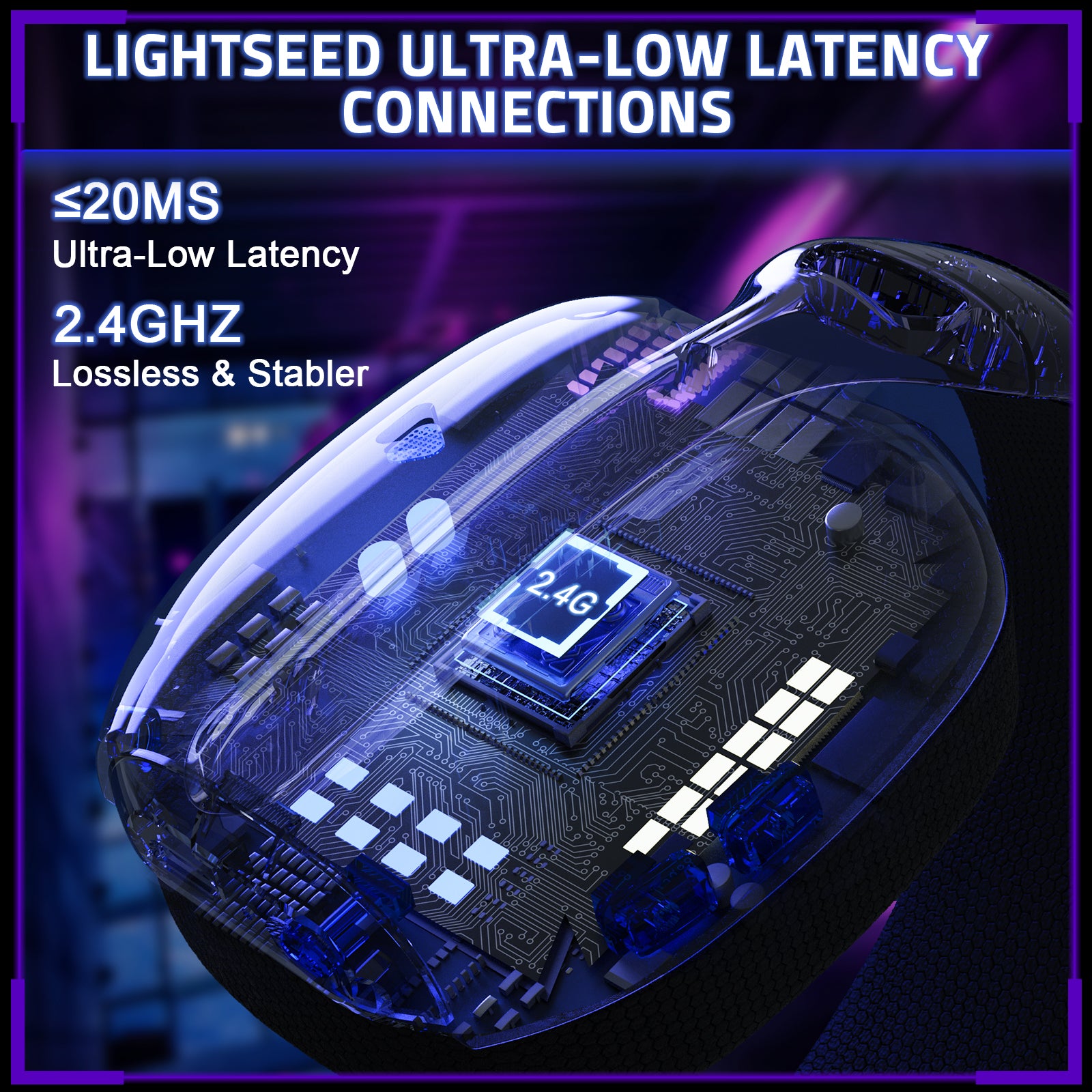 ATTACK SHARK L80PRO Draadloze Gaming Headset