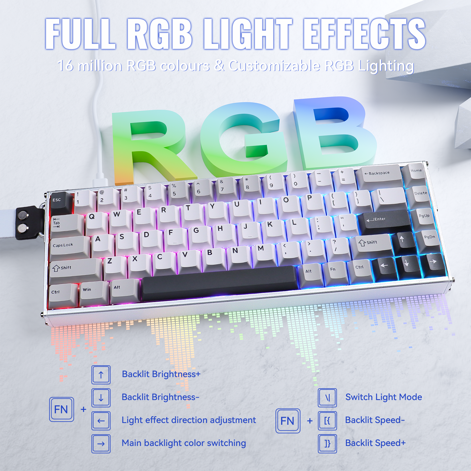 ATTACK SHARK X68MAX HE Rapid Trigger Aluminium Toetsenbord Magnetische Schakelaar