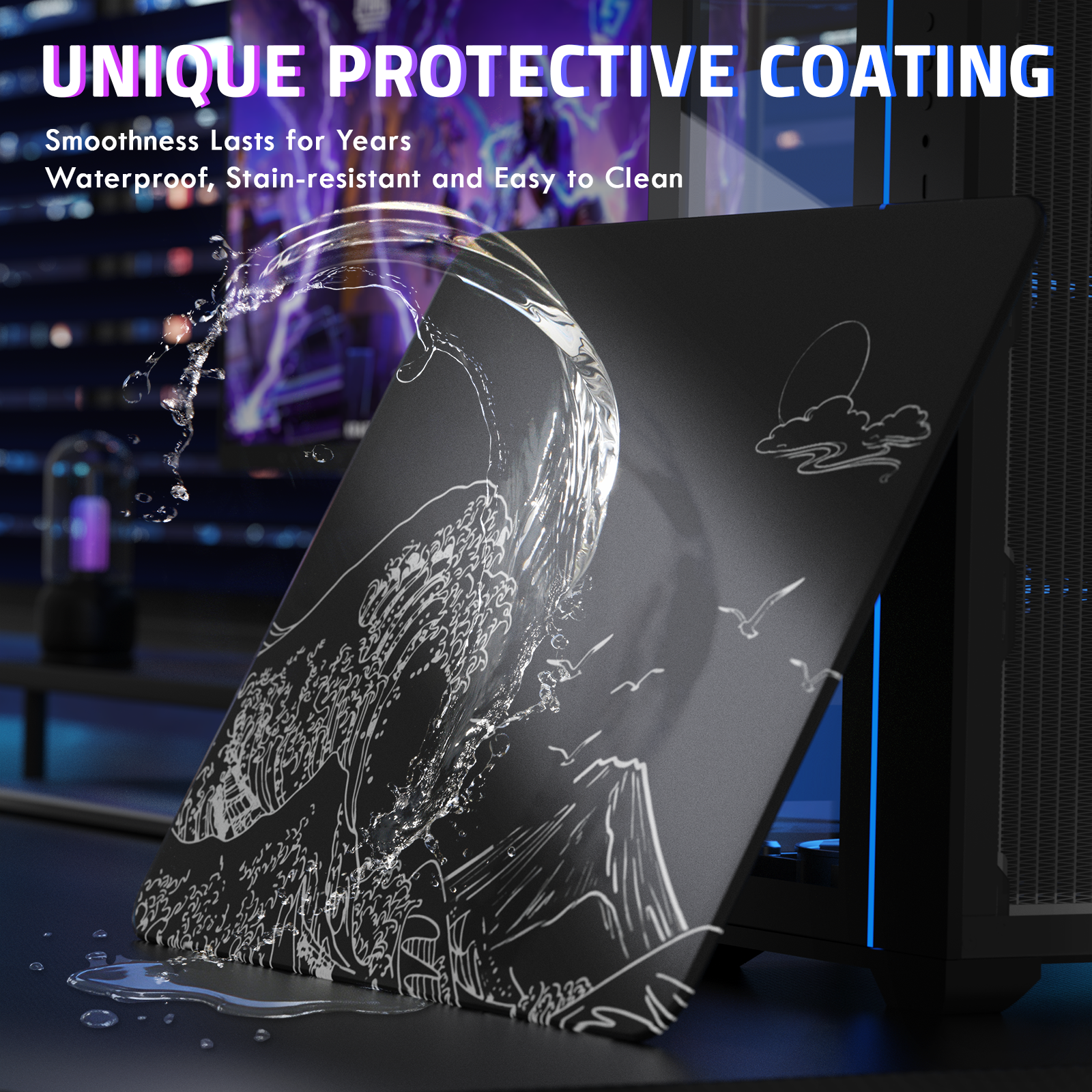 ATTACK SHARK CM05 Gehard Glas Gaming Muismat