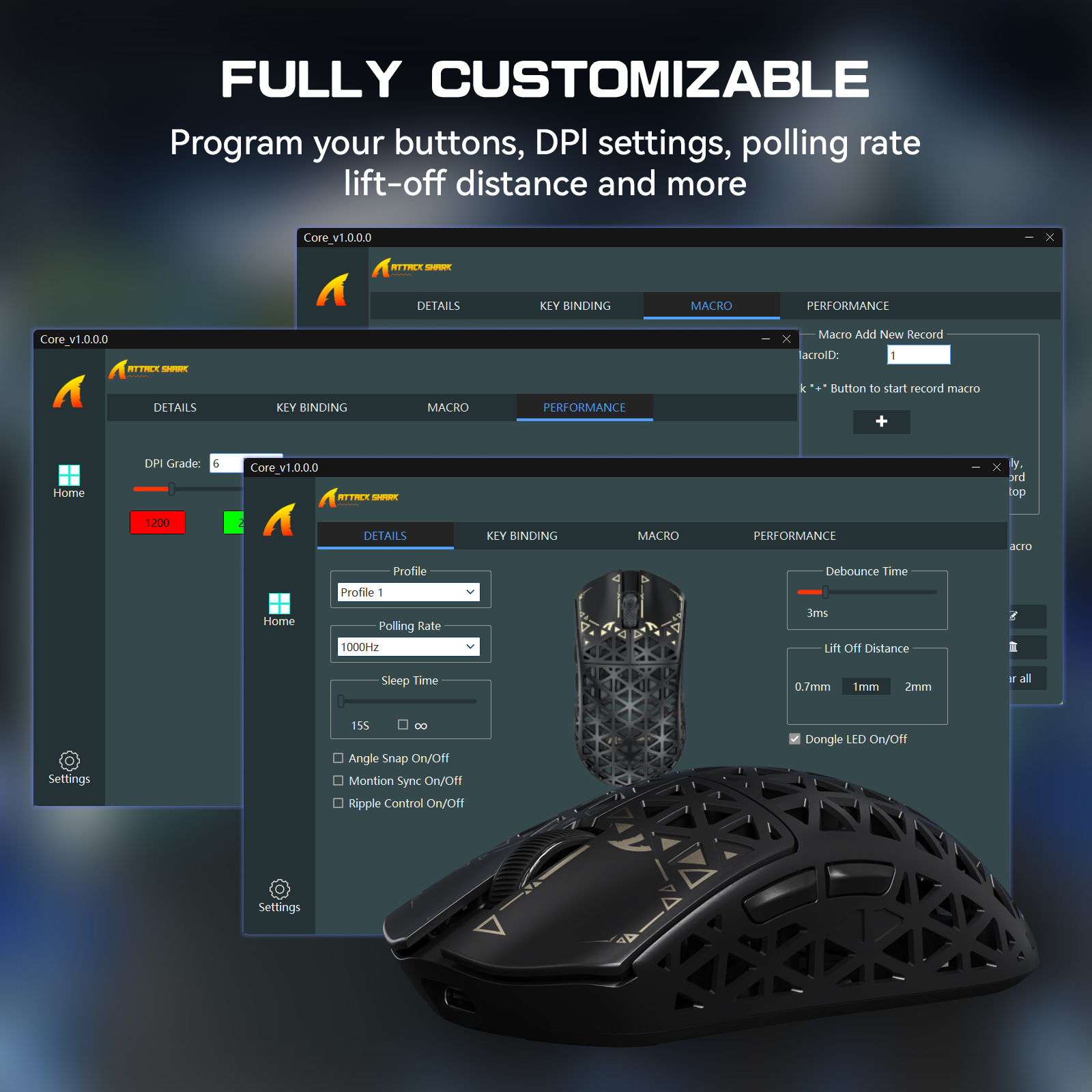 ATTACK SHARK R5 ULTRA Carbon Fiber Draadloze 8K PAW3950MAX Gaming Muis