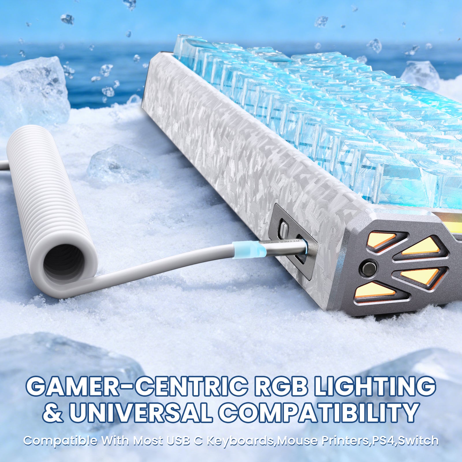 ATTACK SHARK R68 HE & X11 ULTRA Carbon Fiber Gaming Bundel met C01 ULTRA Opgerolde Kabel