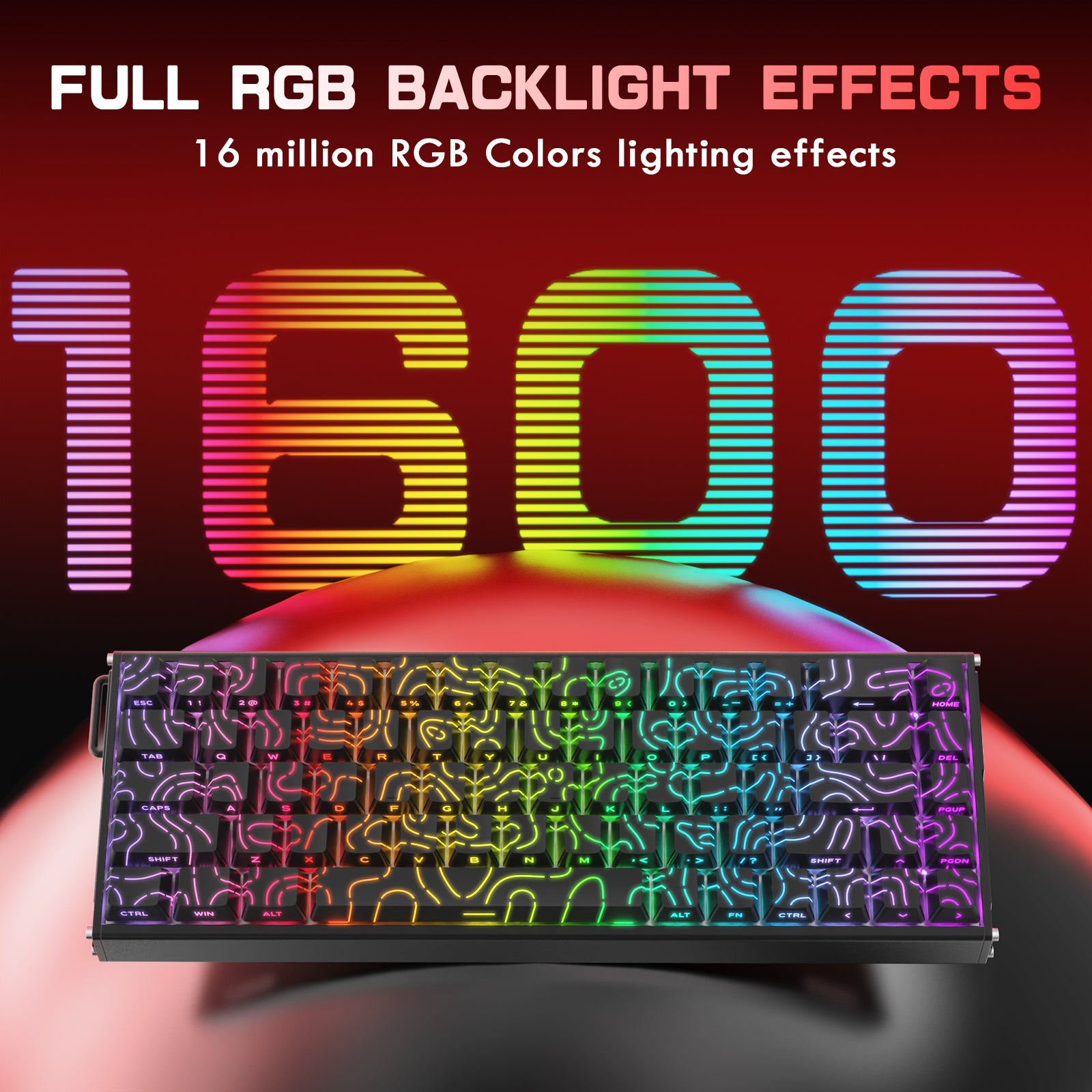 ATTACK SHARK X68MAX HE Rapid Trigger CNC Aluminium Toetsenbord Magnetische Schakelaar met C01Ultra RGB Opgerolde Kabel