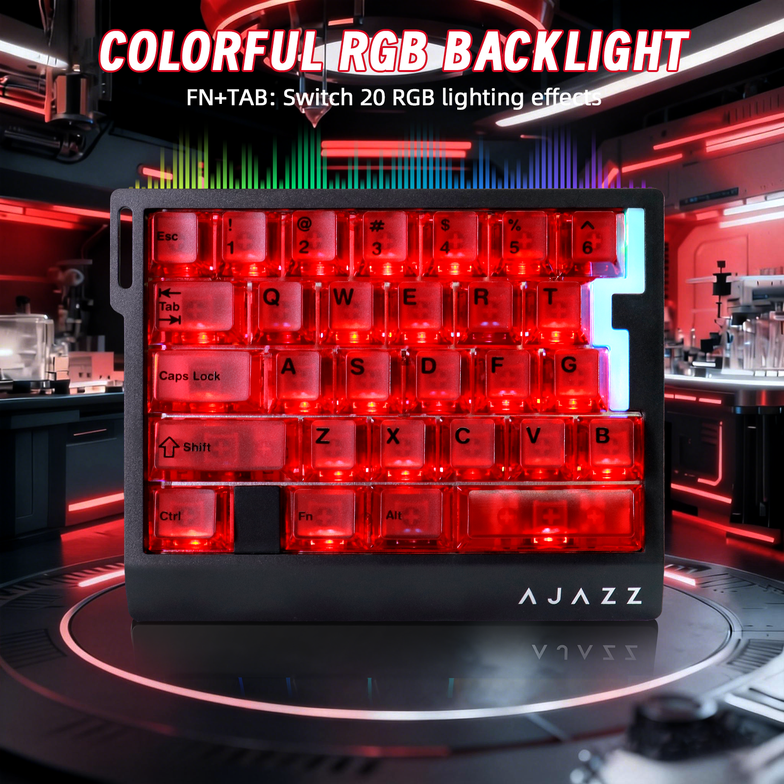 ATTACK SHARK X AJAZZ AK029 Bedraad Eenhandig Gaming Toetsenbord