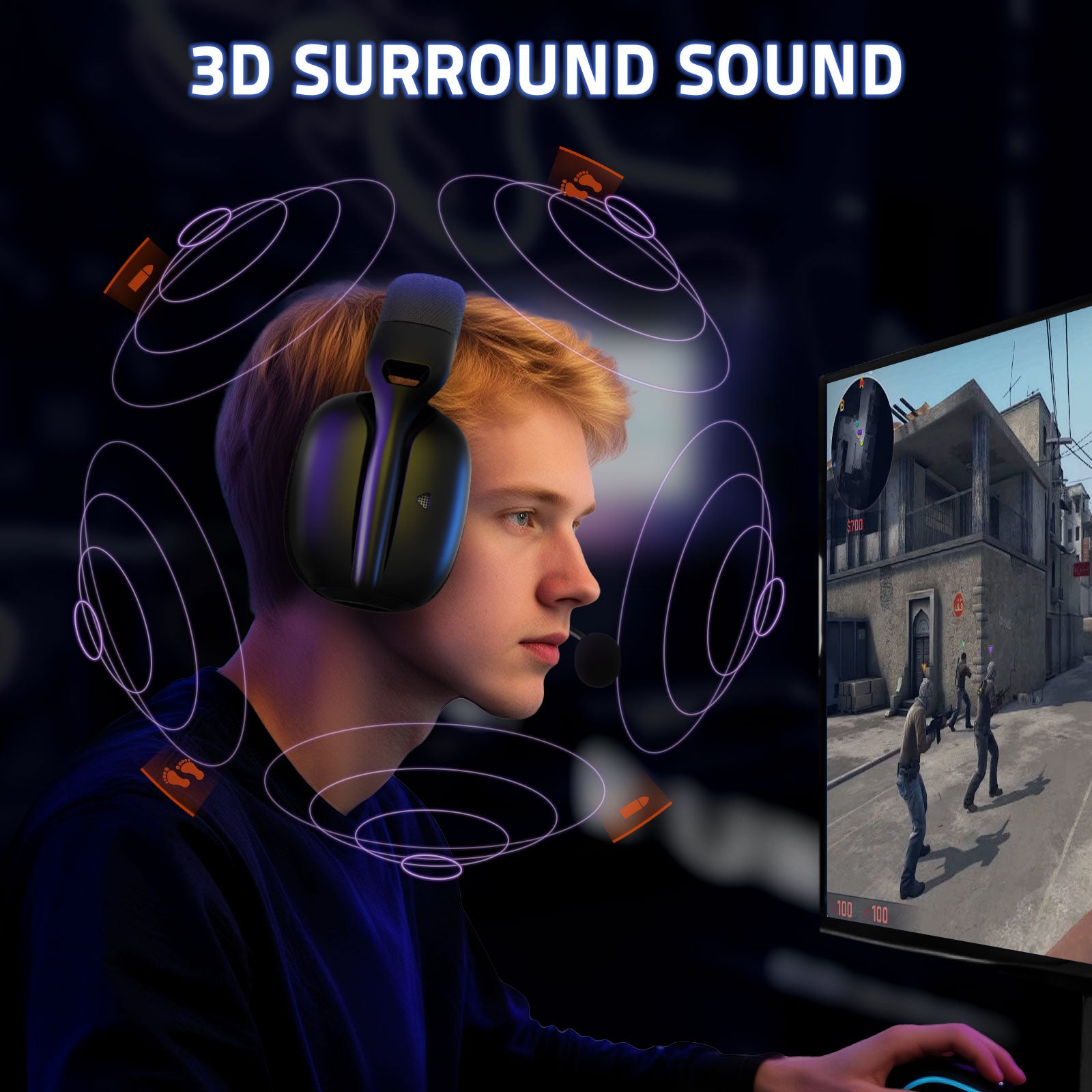 ATTACK SHARK L80PRO Draadloze Gaming Headset