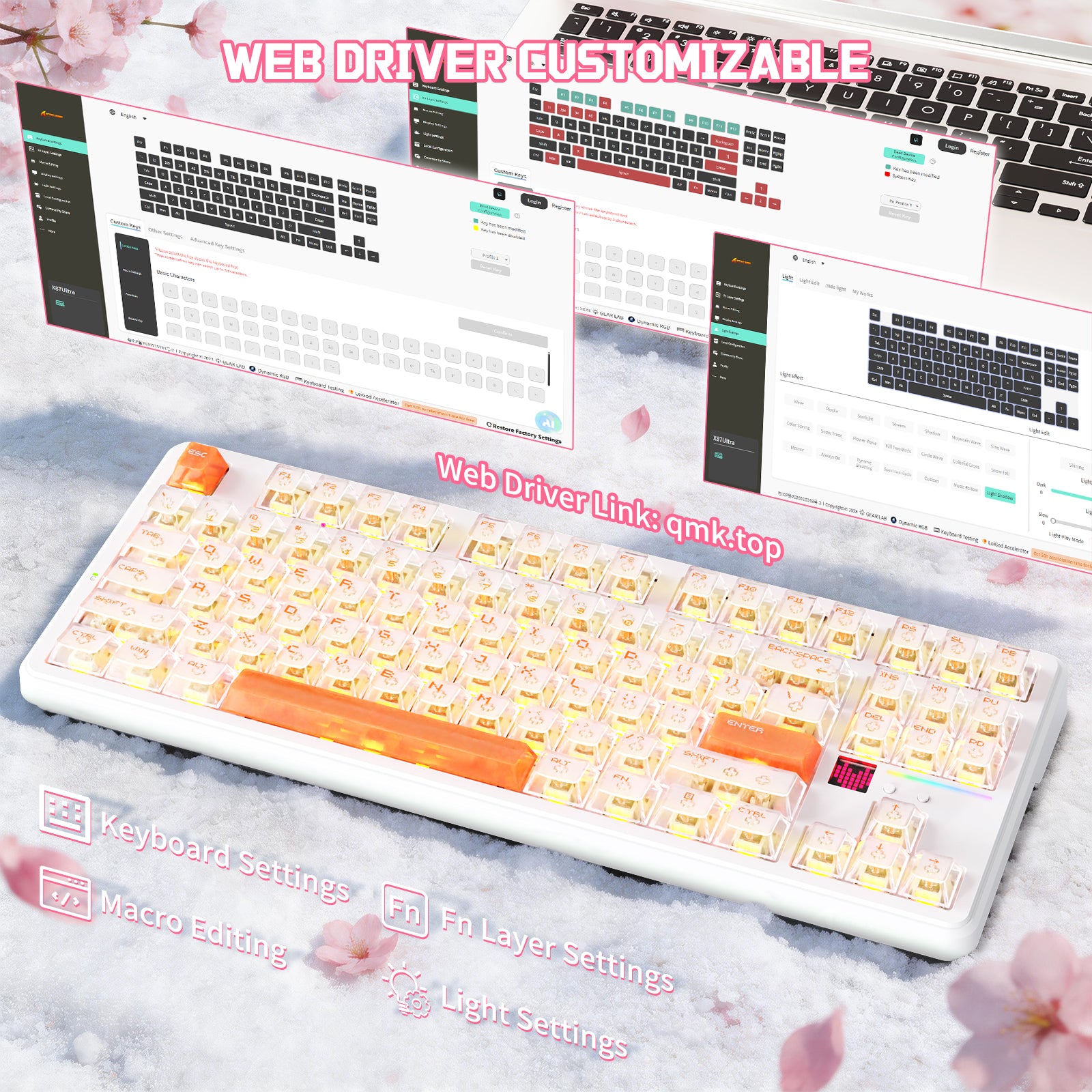 ATTACK SHARK X87 ULTRA Draadloos Mechanisch Toetsenbord Met 8K Draadloze Ontvanger