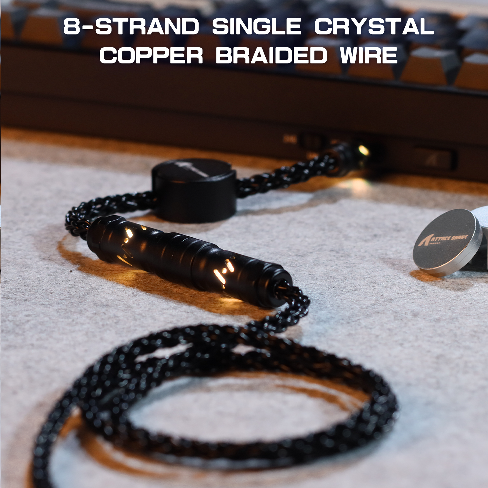 ATTACK SHARK C07 Aangepaste Aviator Kabel voor 8KHz Magnetisch Toetsenbord