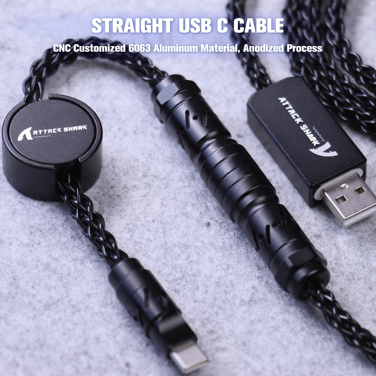 ATTACK SHARK C07 Aangepaste Aviator Kabel voor 8KHz Magnetisch Toetsenbord