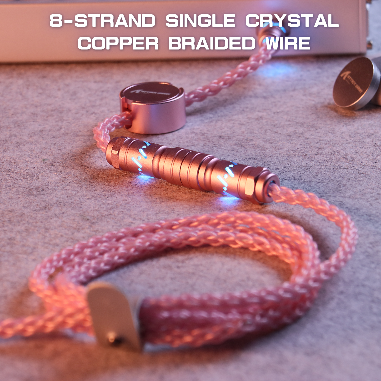 ATTACK SHARK C07 Aangepaste Aviator Kabel voor 8KHz Magnetisch Toetsenbord