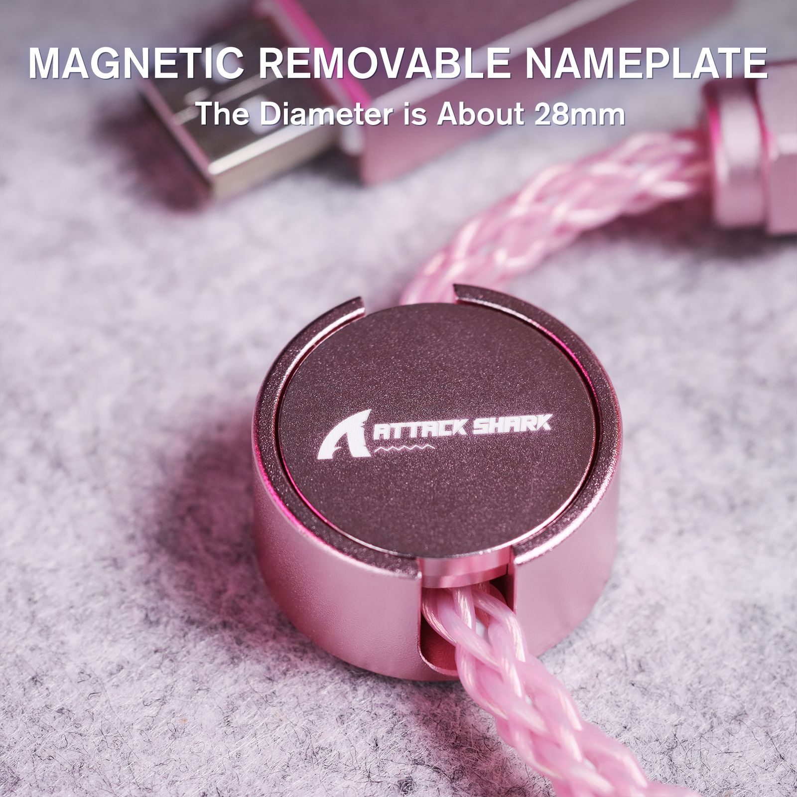ATTACK SHARK C07 Aangepaste Aviator Kabel voor 8KHz Magnetisch Toetsenbord