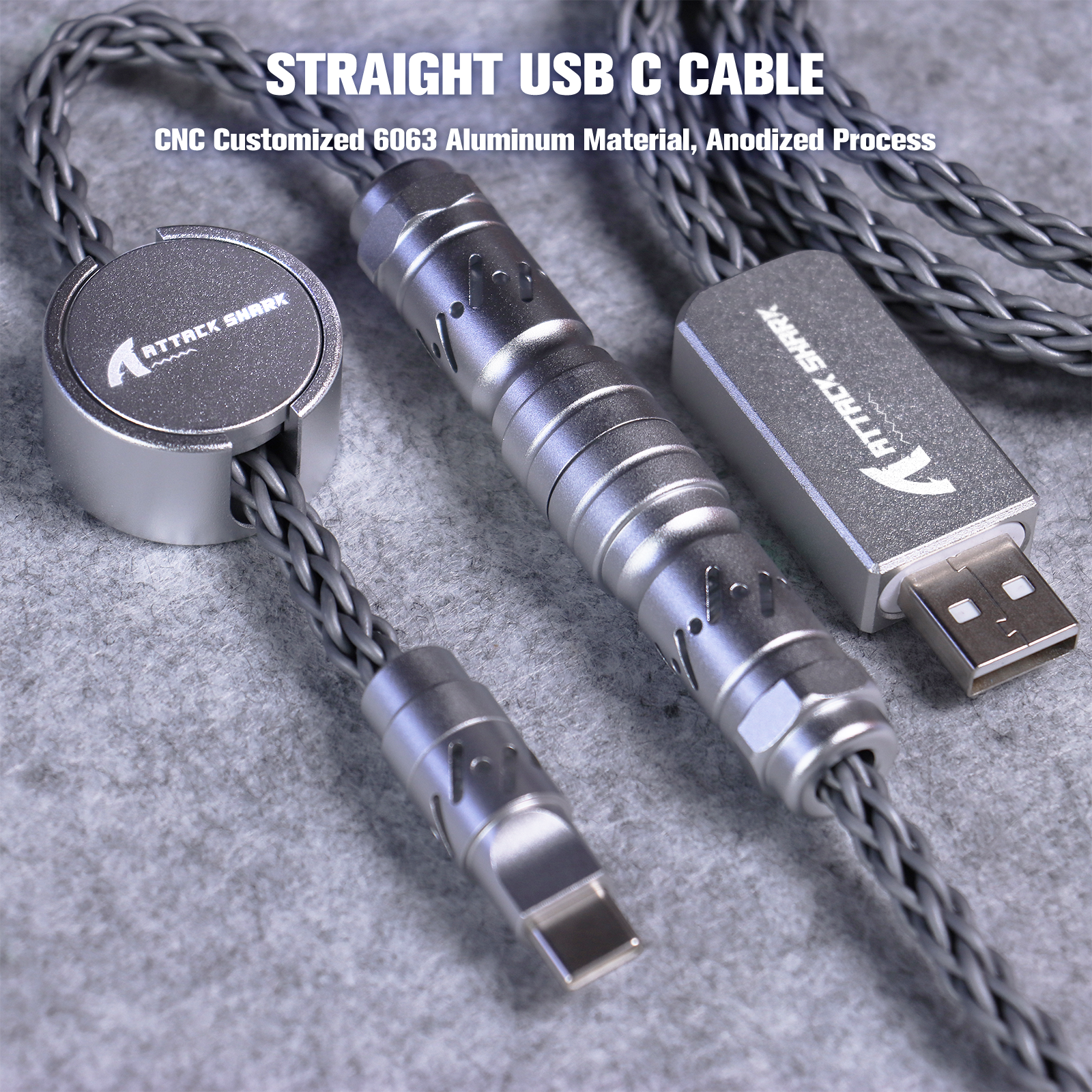 ATTACK SHARK C07 Aangepaste Aviator Kabel voor 8KHz Magnetisch Toetsenbord