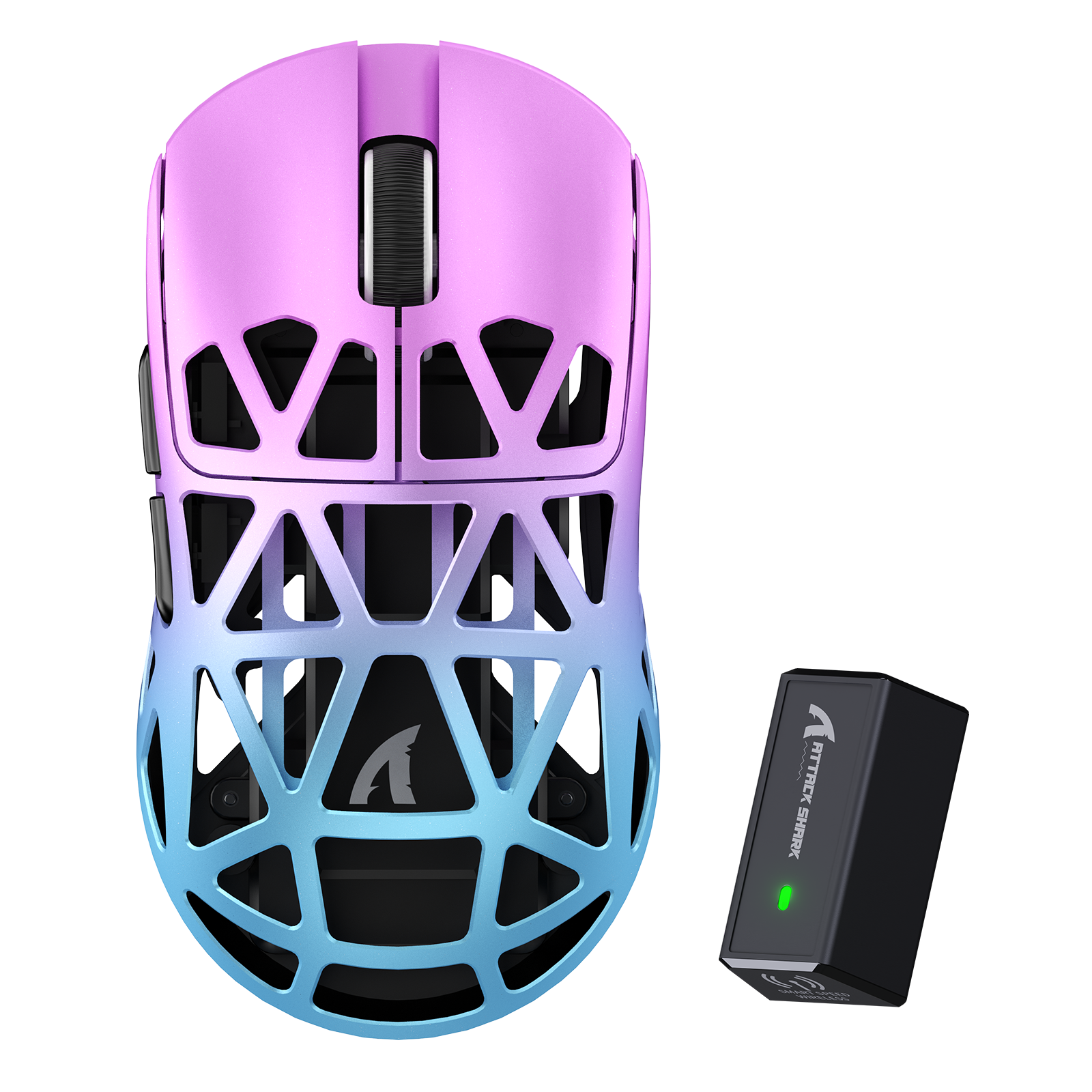 ATTACK SHARK R2 Magnesiumlegering PAW3950 Gaming Muis 8K (Oplaaddock Niet Inbegrepen)